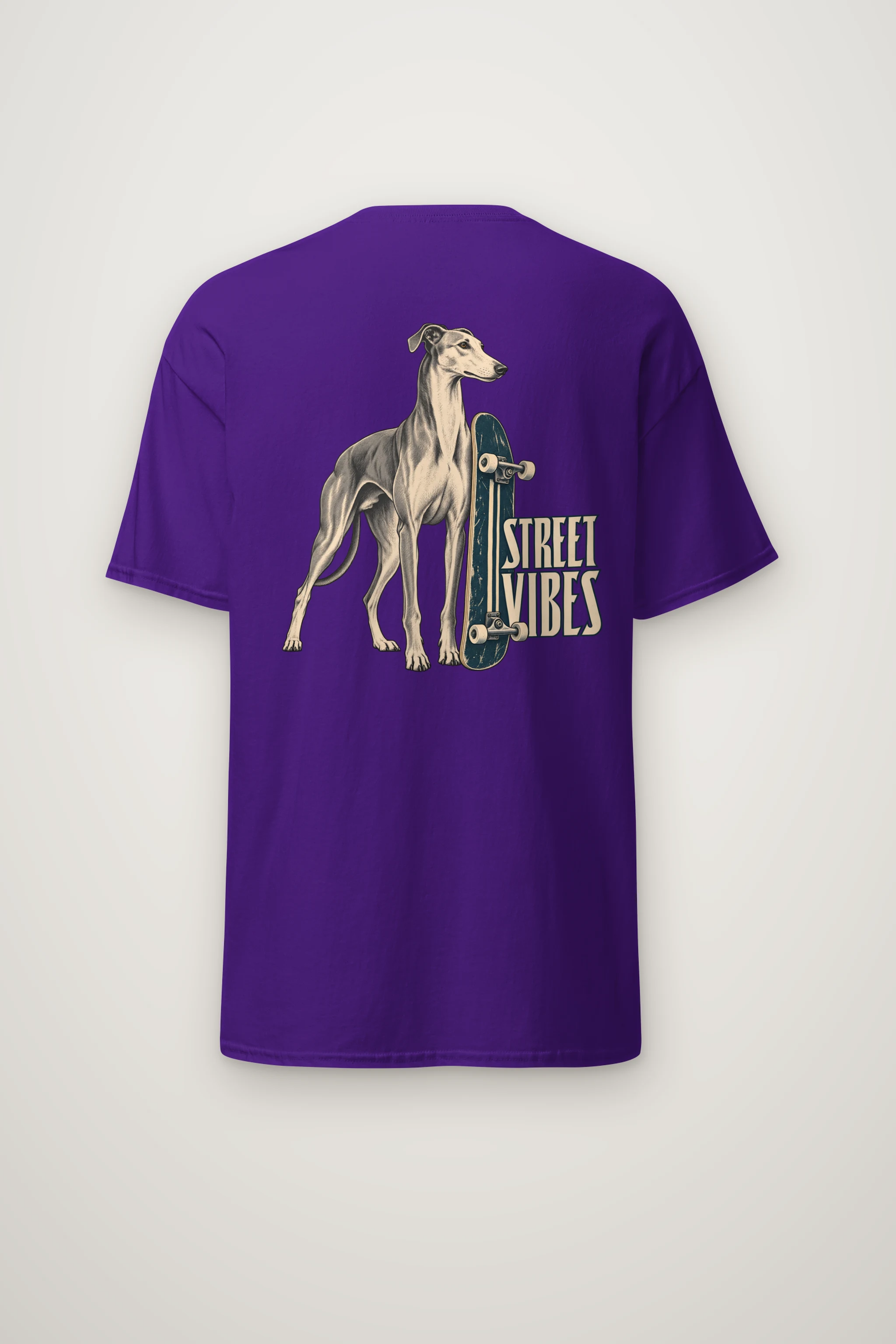 "Street Vibes Greyhound" Heavyweight Unisex Crewneck T-shirt