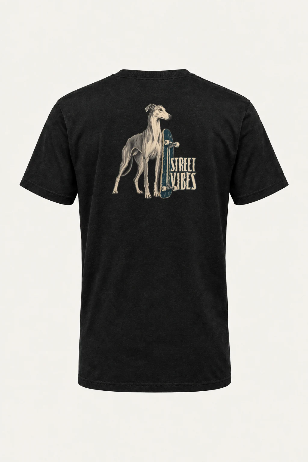 "Street Vibes Greyhound" Heavyweight Unisex Crewneck T-shirt | Gildan 5000