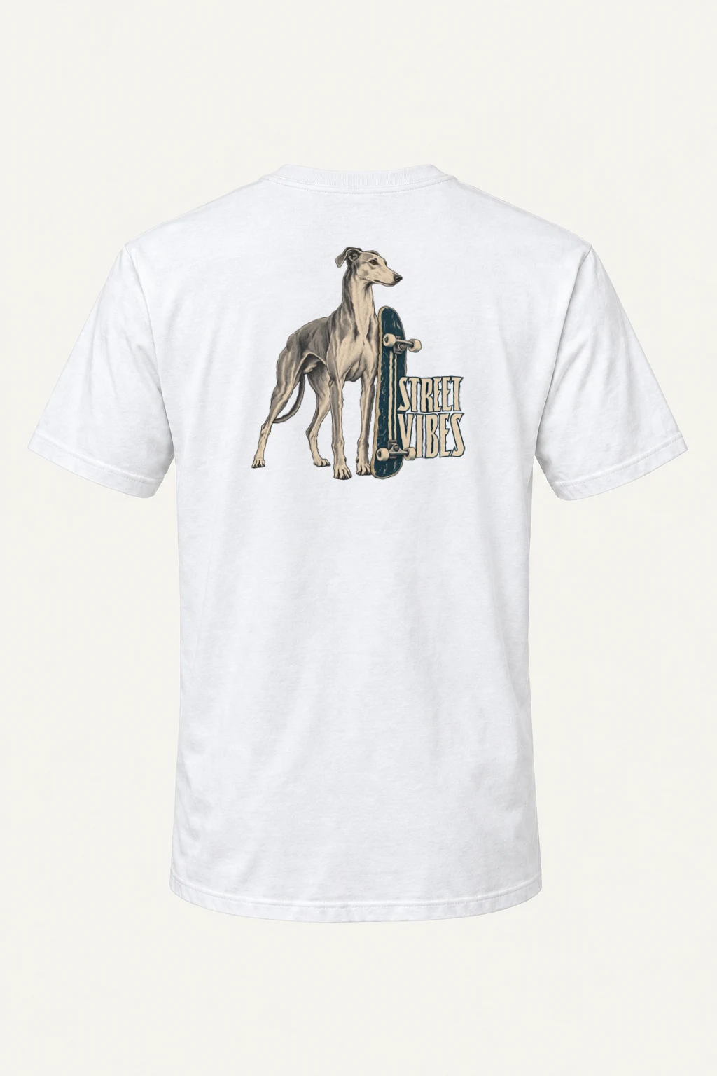 "Street Vibes Greyhound" Heavyweight Unisex Crewneck T-shirt | Gildan 5000