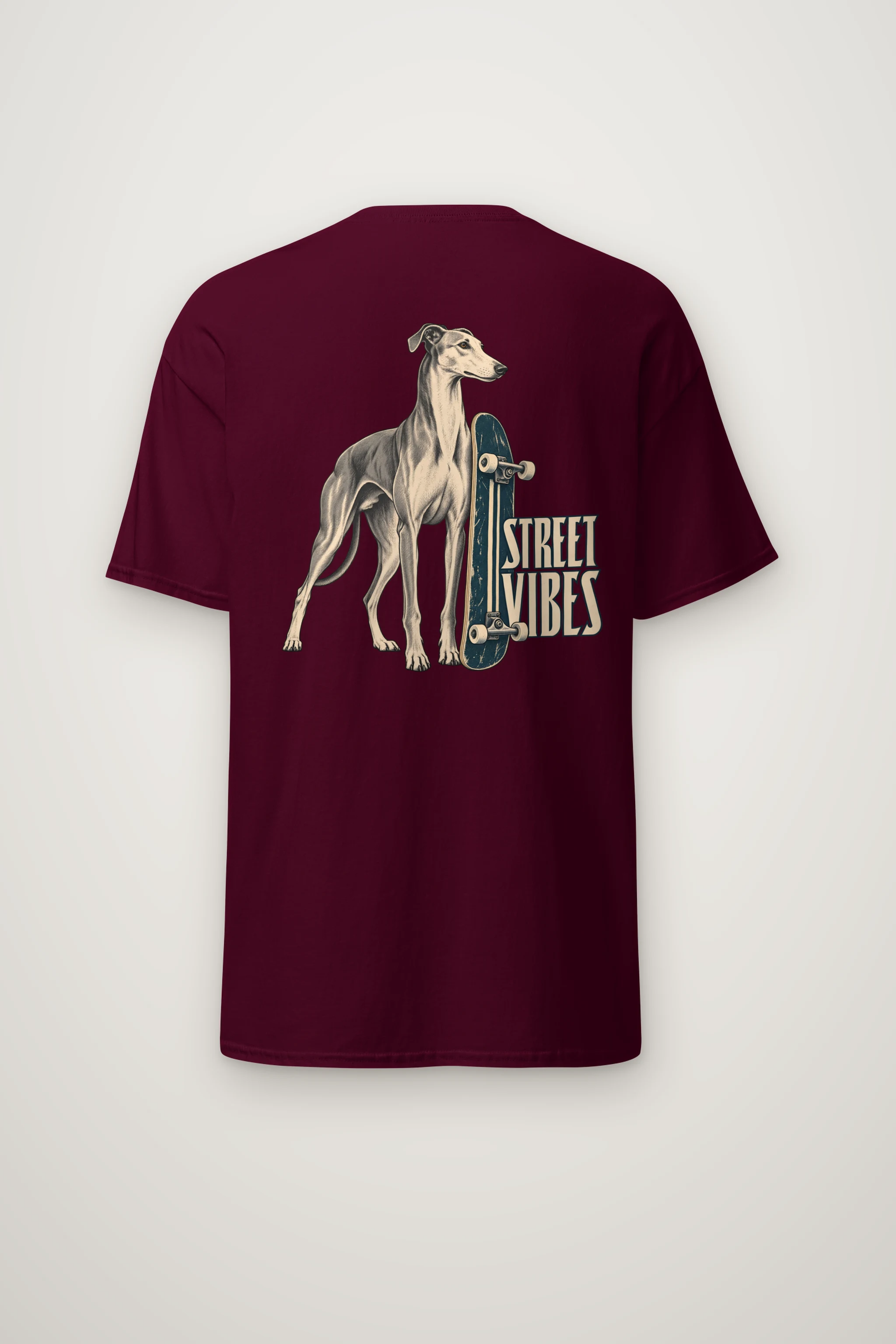 "Street Vibes Greyhound" Heavyweight Unisex Crewneck T-shirt