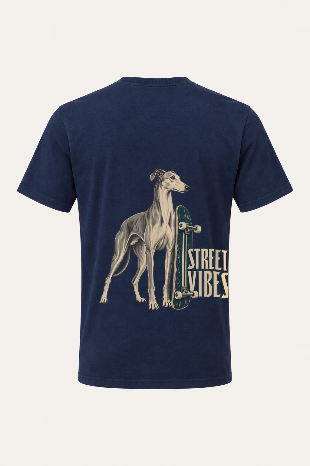 "Street Vibes Greyhound" Heavyweight Unisex Crewneck T-shirt | Gildan 5000
