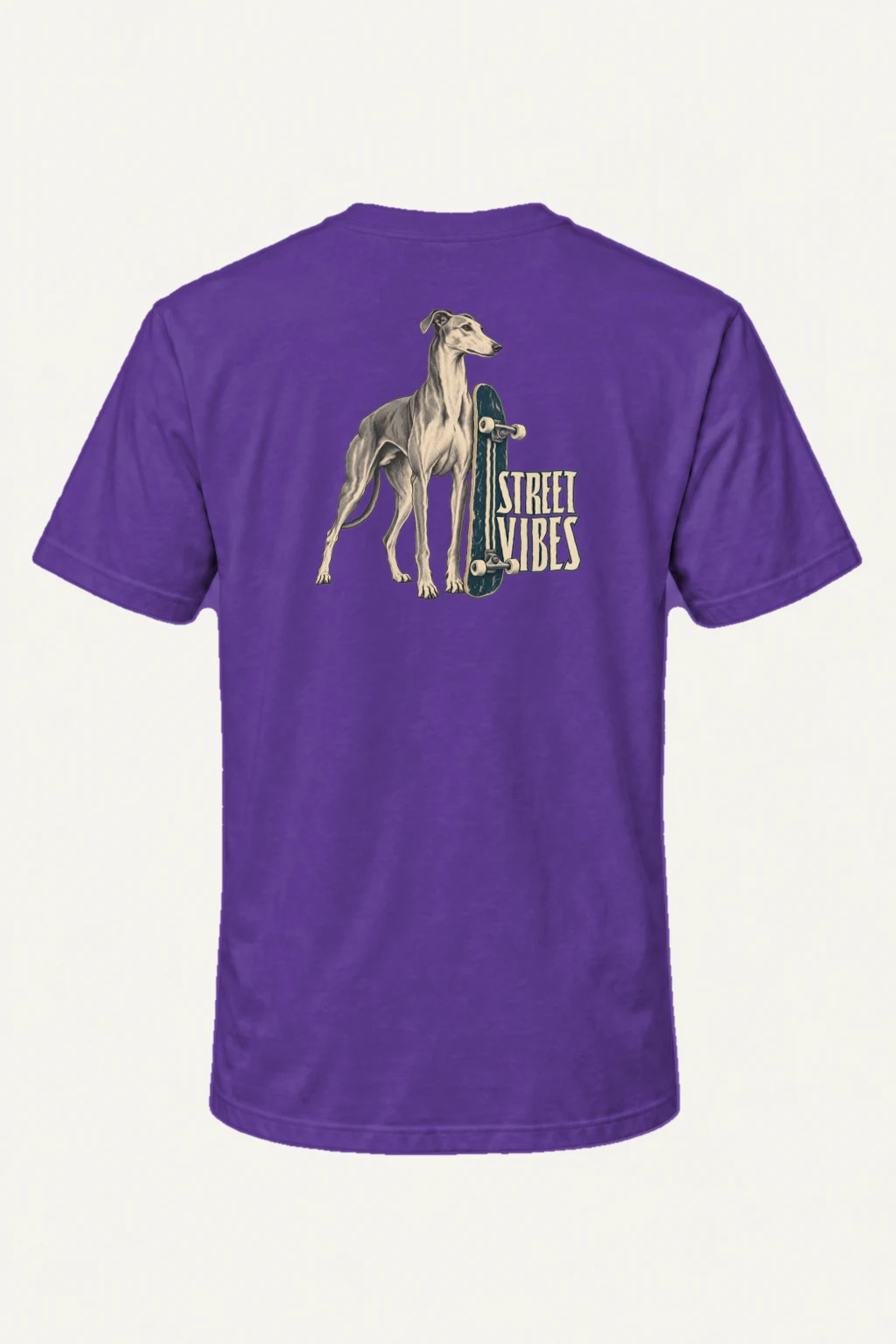 "Street Vibes Greyhound" Heavyweight Unisex Crewneck T-shirt | Gildan 5000