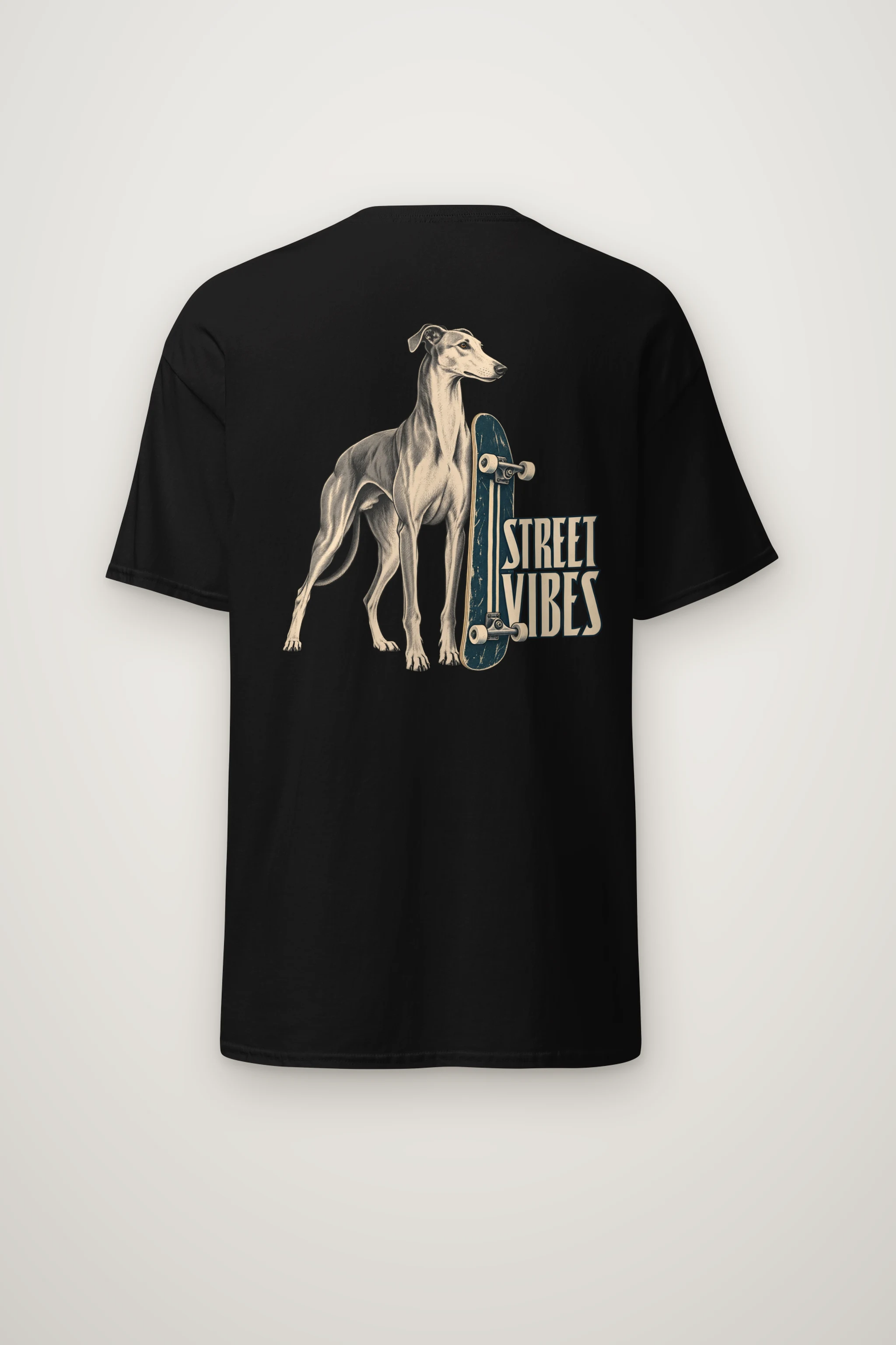 "Street Vibes Greyhound" Heavyweight Unisex Crewneck T-shirt