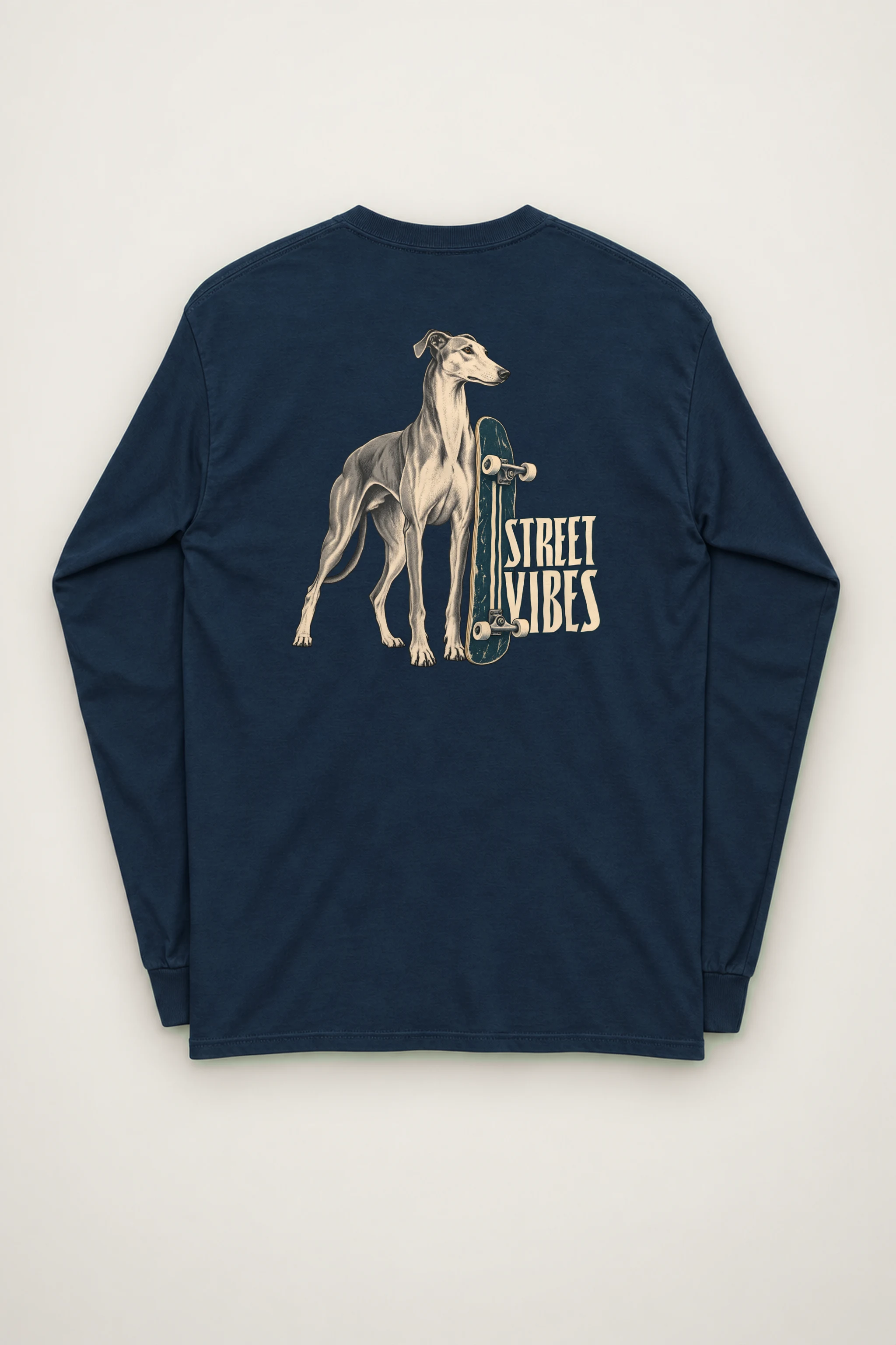 "Street Vibes Greyhound" Unisex Longsleeve T-shirt
