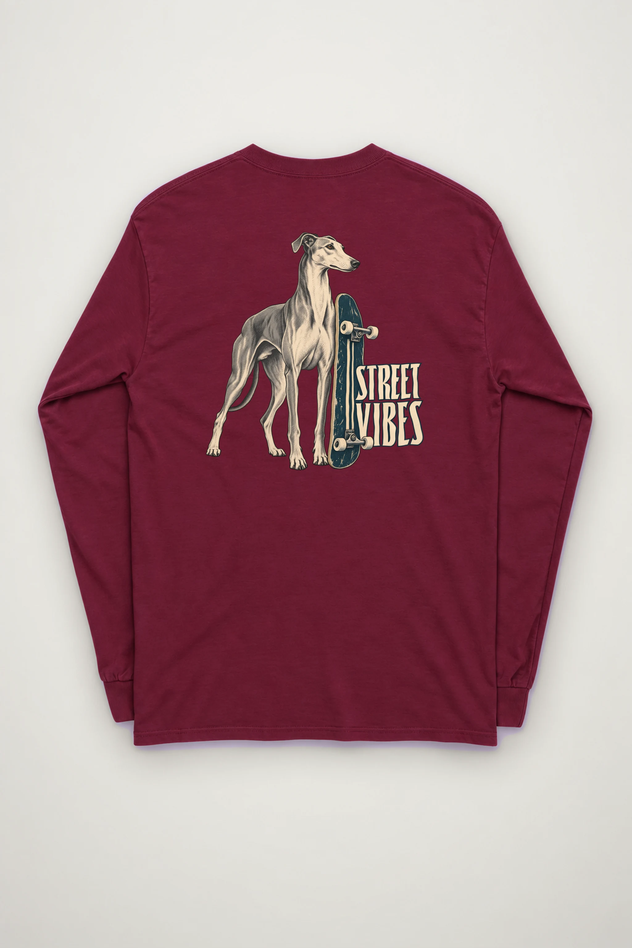 "Street Vibes Greyhound" Unisex Longsleeve T-shirt