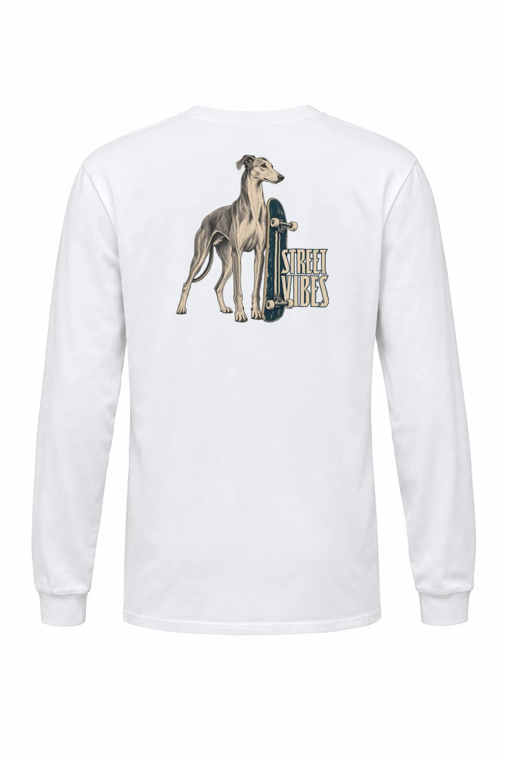 "Street Vibes Greyhound" Unisex Longsleeve T-shirt | Gildan 2400