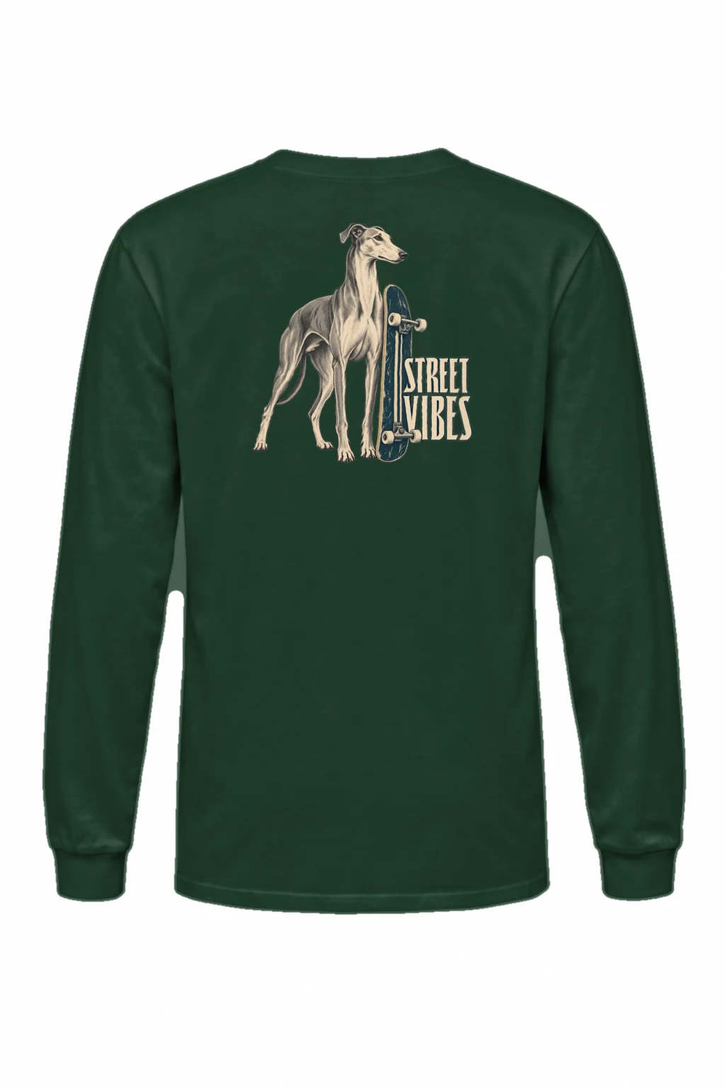 "Street Vibes Greyhound" Unisex Longsleeve T-shirt | Gildan 2400