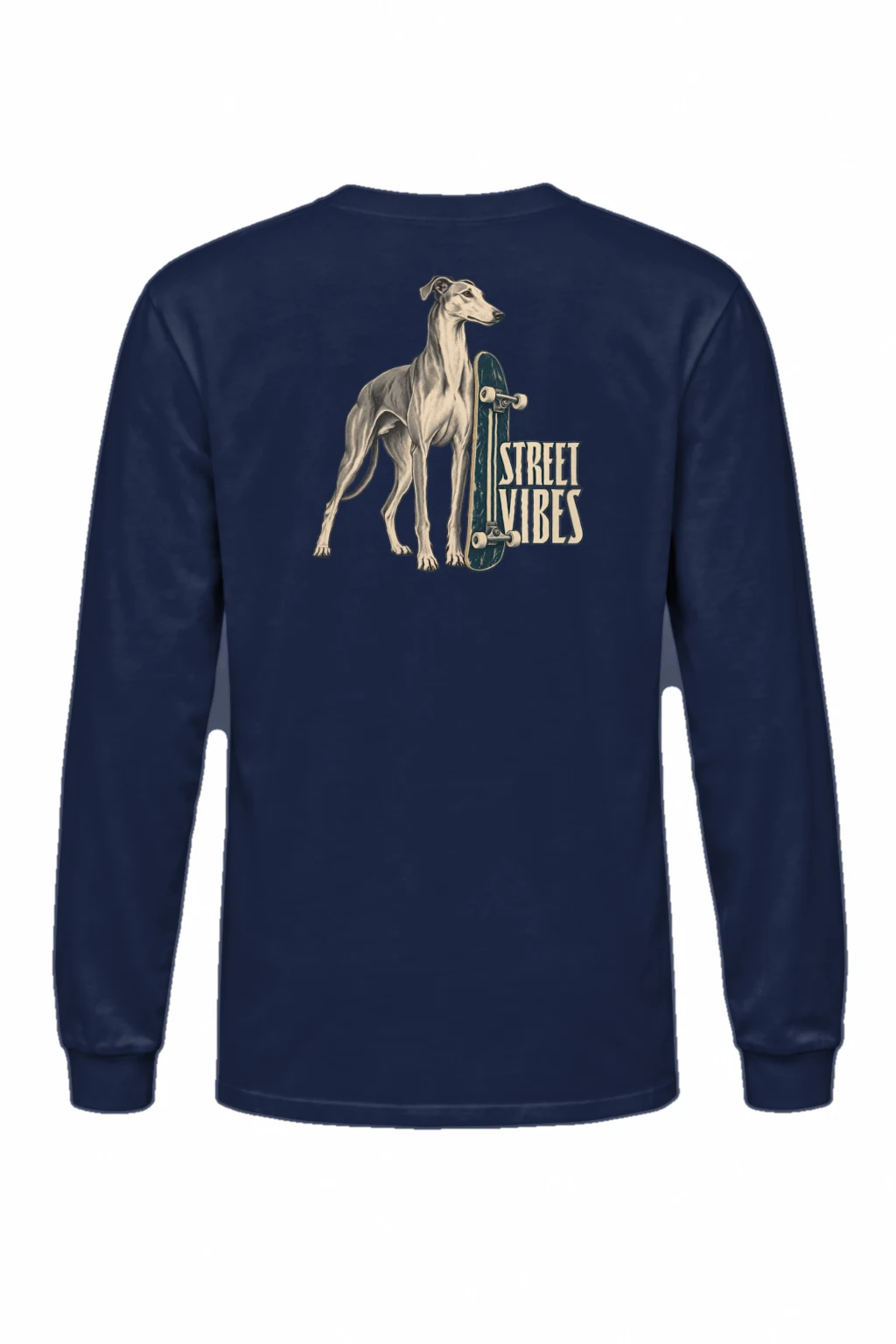 "Street Vibes Greyhound" Unisex Longsleeve T-shirt | Gildan 2400