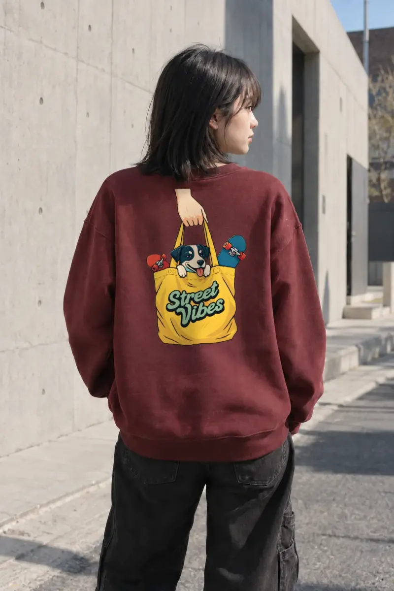 "Street Vibes" Heavy Blend Unisex Crewneck Sweatshirt | Gildan 18000
