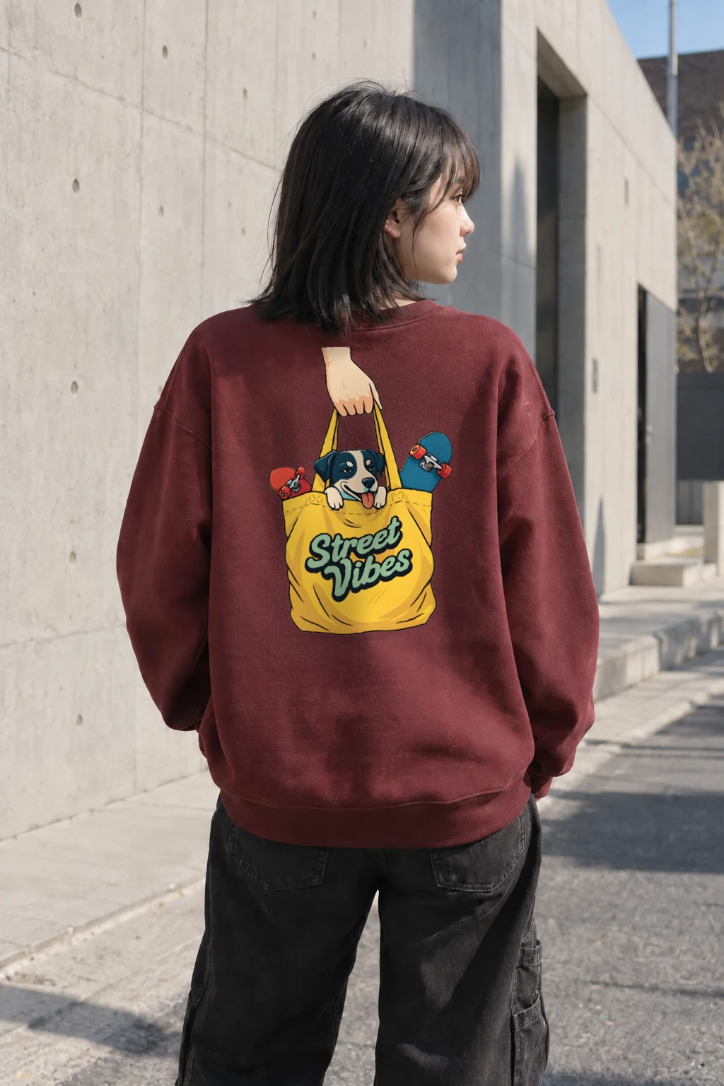 "Street Vibes" Heavy Blend Unisex Crewneck Sweatshirt | Gildan 18000