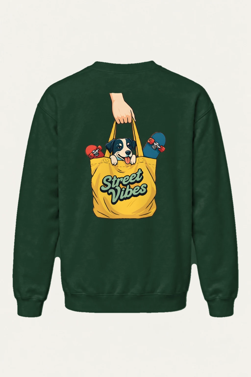 "Street Vibes" Heavy Blend Unisex Crewneck Sweatshirt | Gildan 18000