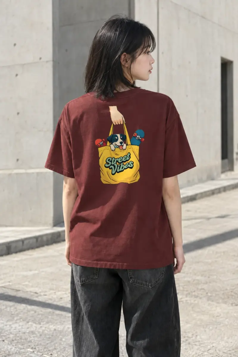 "Street Vibes" Heavyweight Unisex Crewneck T-shirt | Gildan 5000