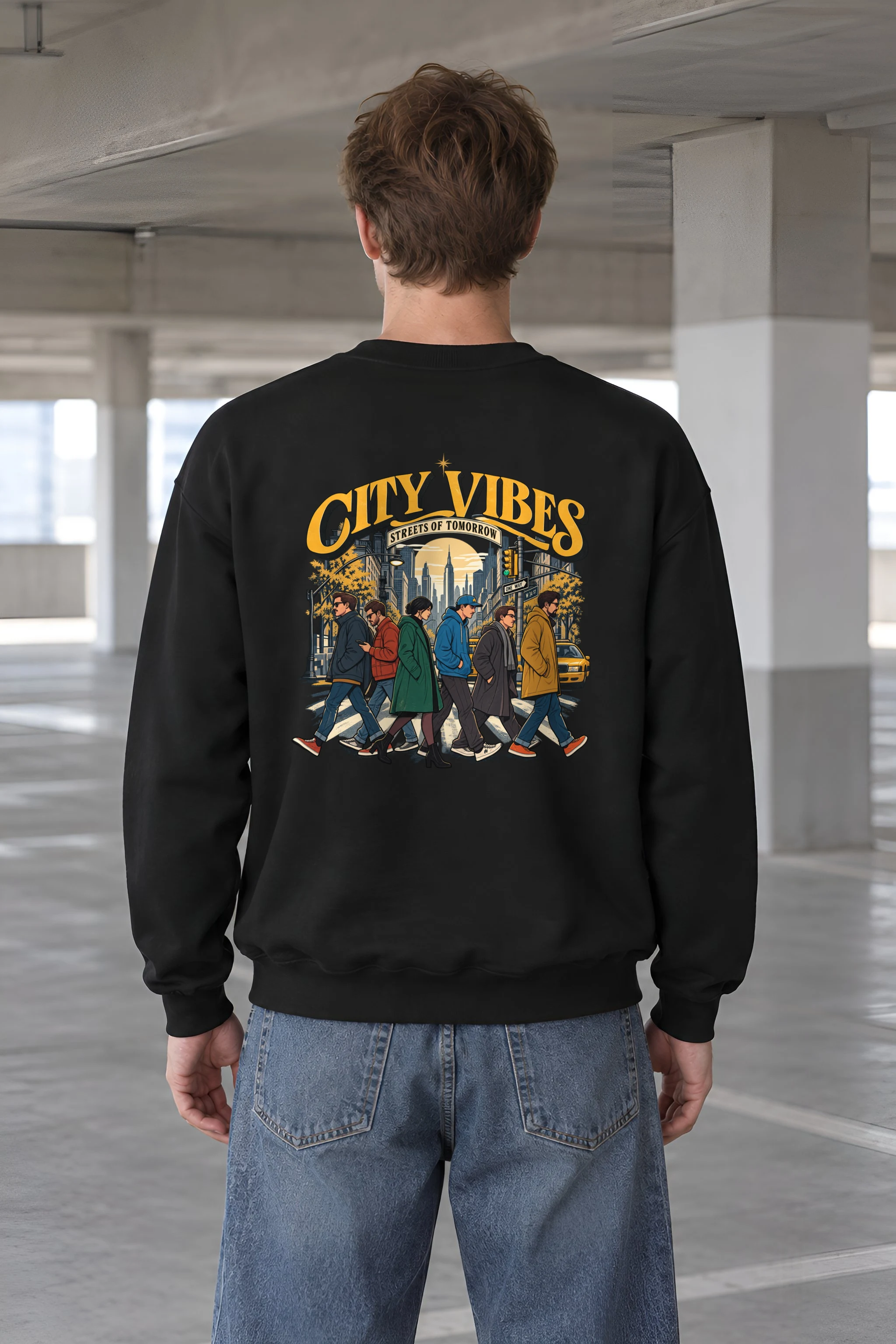 "Streets Of Tomorrow" 1 Crewneck Sweatshirt