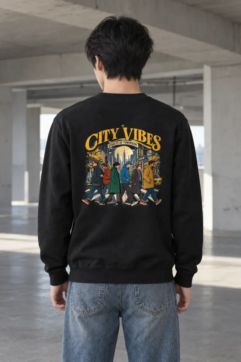 "Streets Of Tomorrow" Heavy Blend Unisex Crewneck Sweatshirt