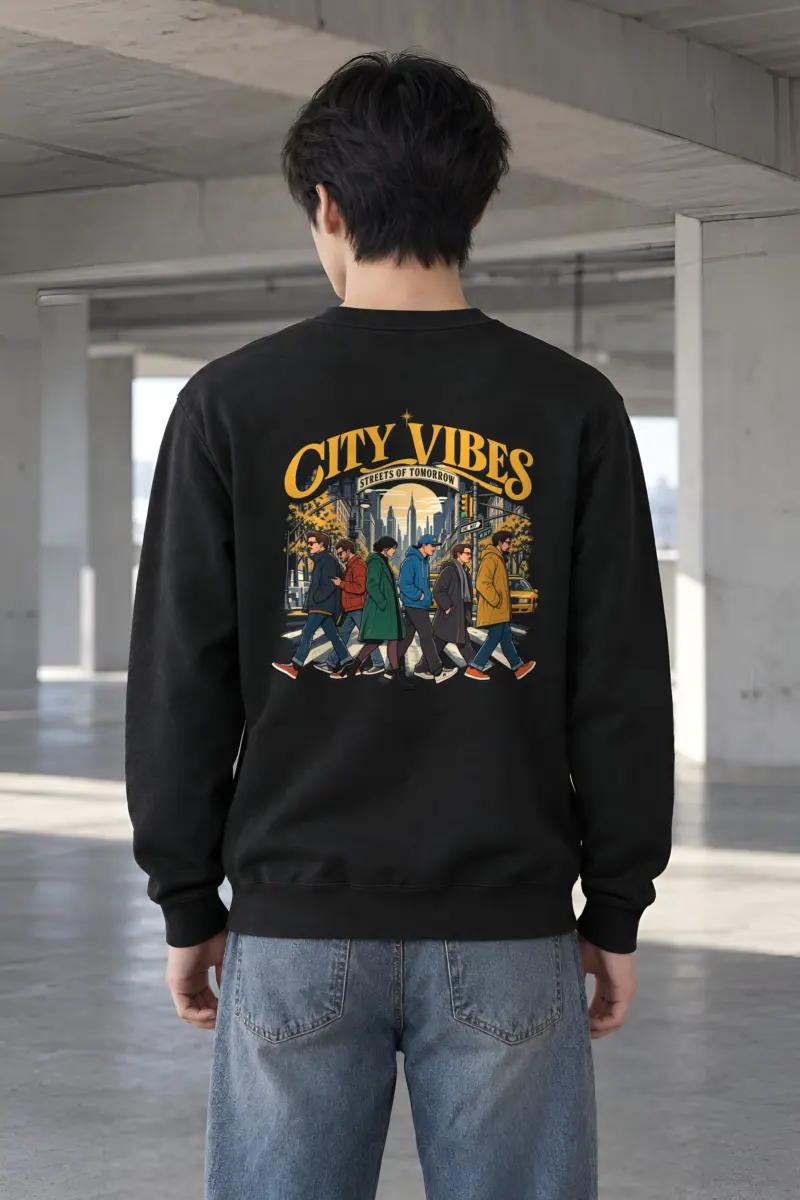 "Streets Of Tomorrow" Heavy Blend Unisex Crewneck Sweatshirt