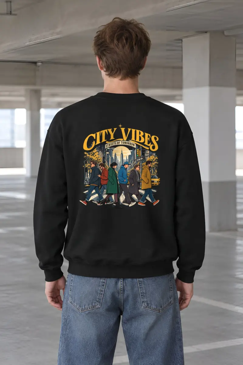 "Streets Of Tomorrow" Heavy Blend Unisex Crewneck Sweatshirt
