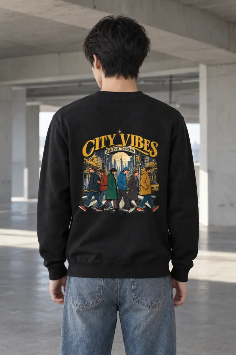 "Streets Of Tomorrow" Heavy Blend Unisex Crewneck Sweatshirt