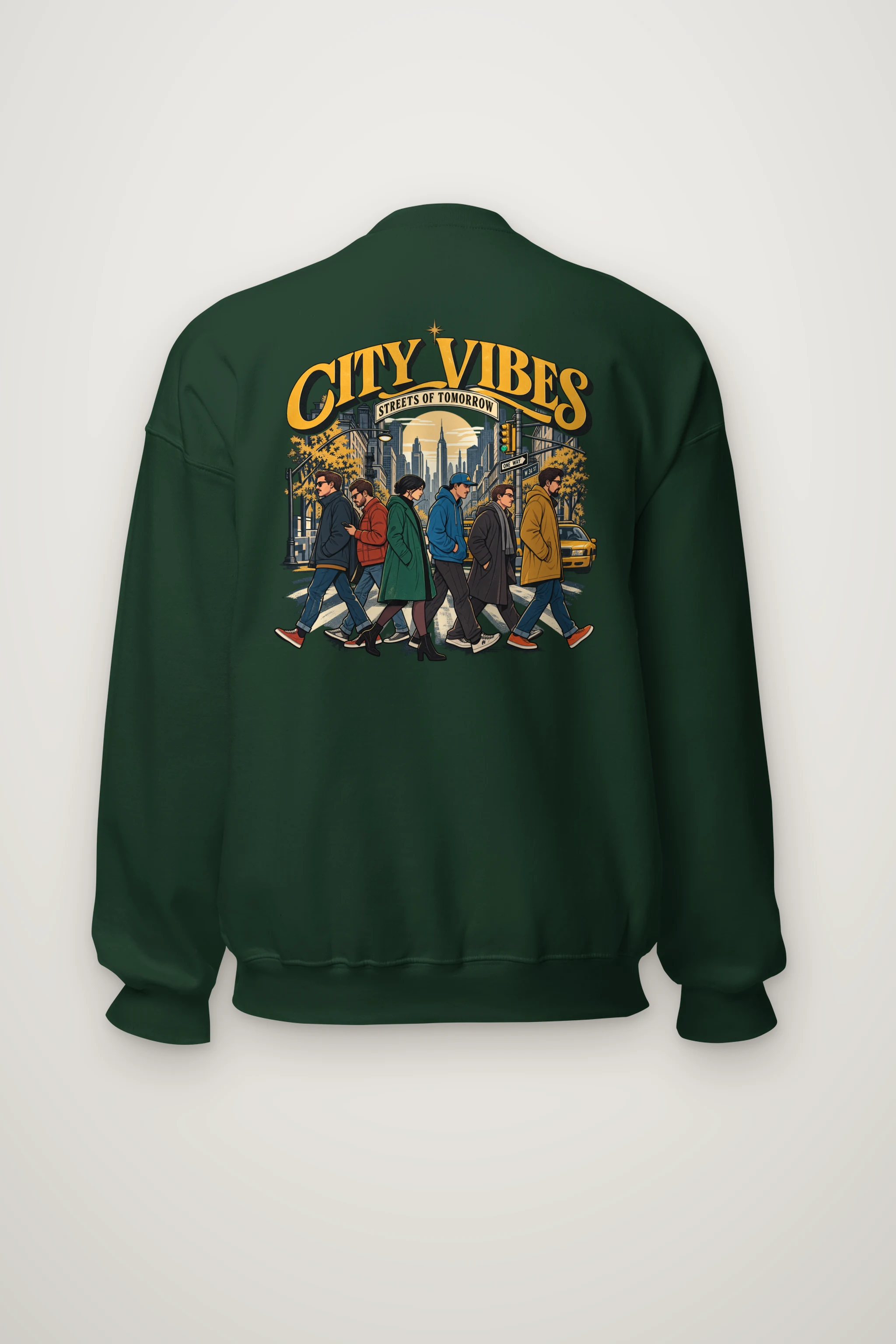 "Streets Of Tomorrow" Heavy Blend Unisex Crewneck Sweatshirt