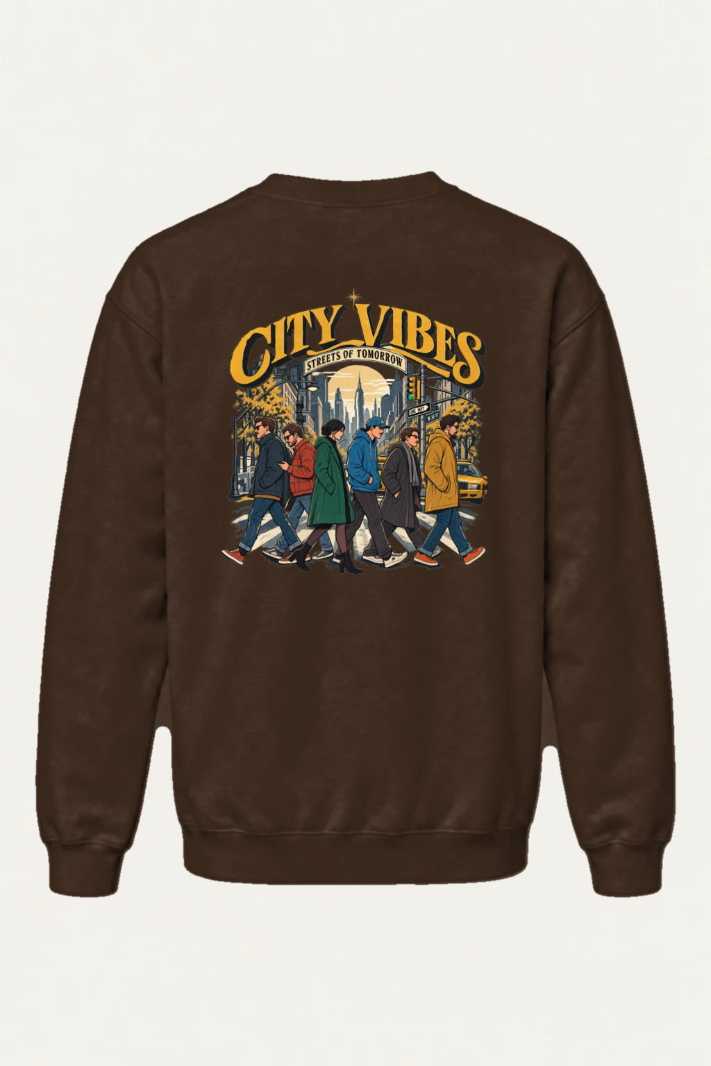 "Streets Of Tomorrow" Heavy Blend Unisex Crewneck Sweatshirt | Gildan 18000