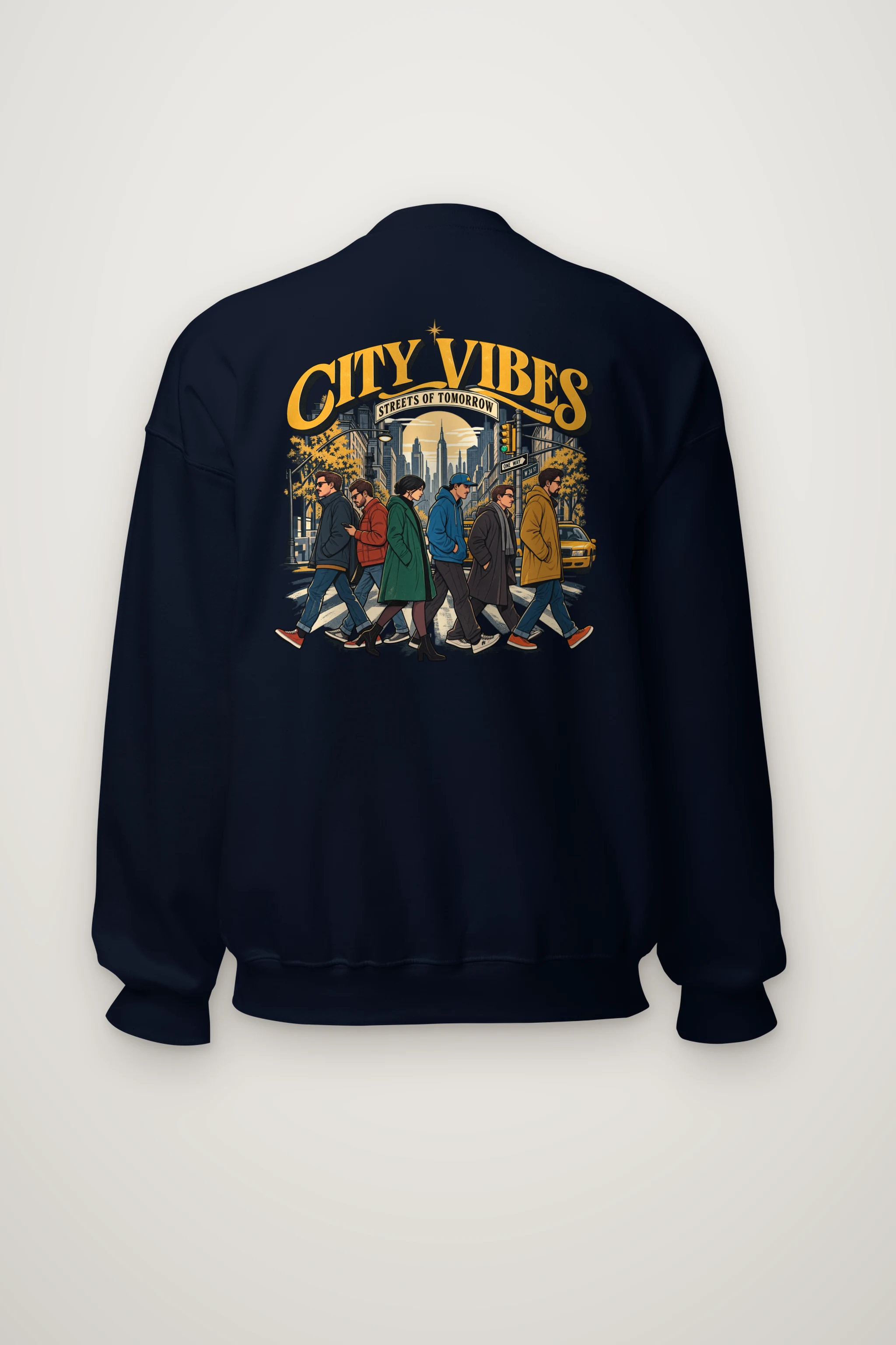 "Streets Of Tomorrow" Heavy Blend Unisex Crewneck Sweatshirt