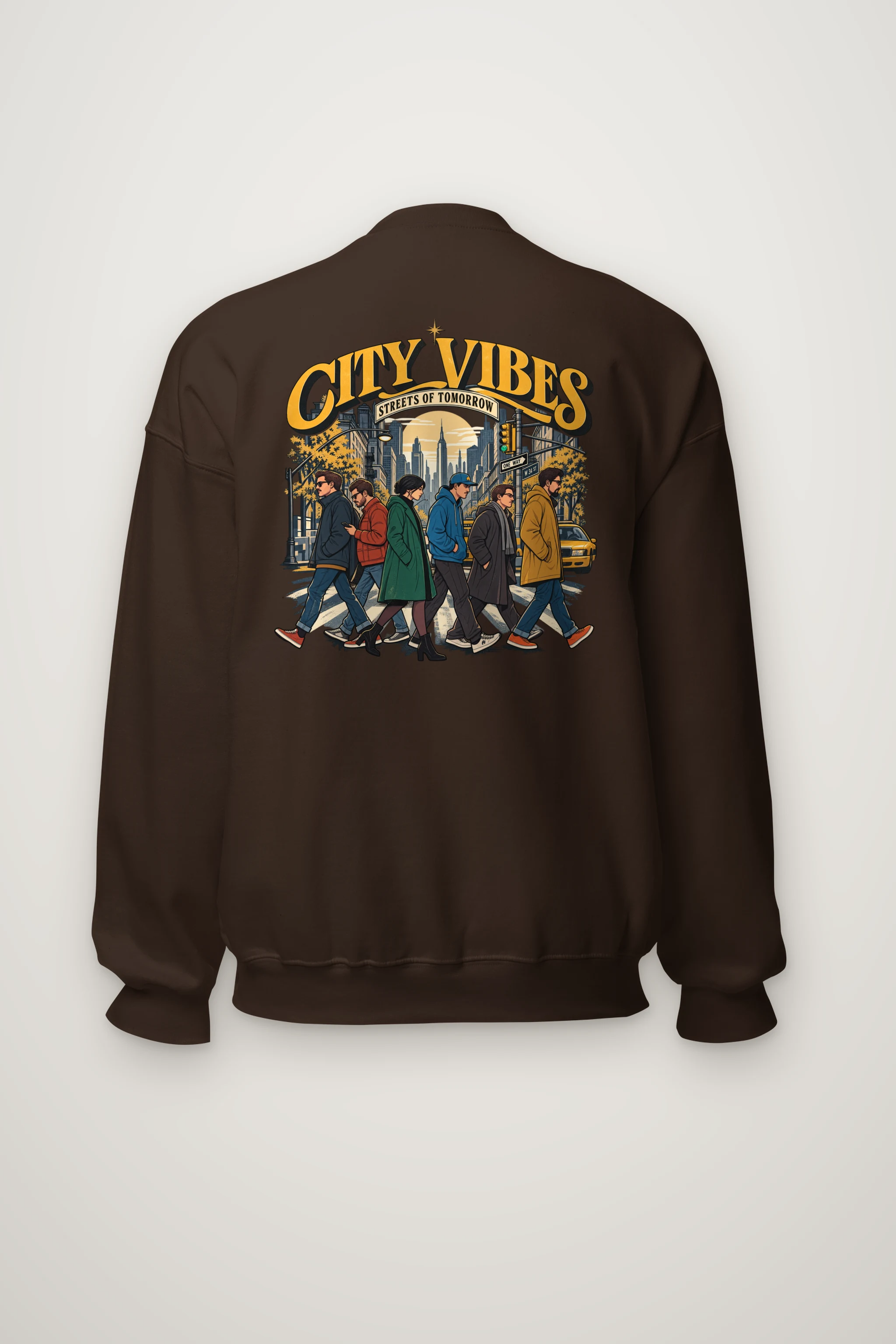 "Streets Of Tomorrow" Heavy Blend Unisex Crewneck Sweatshirt