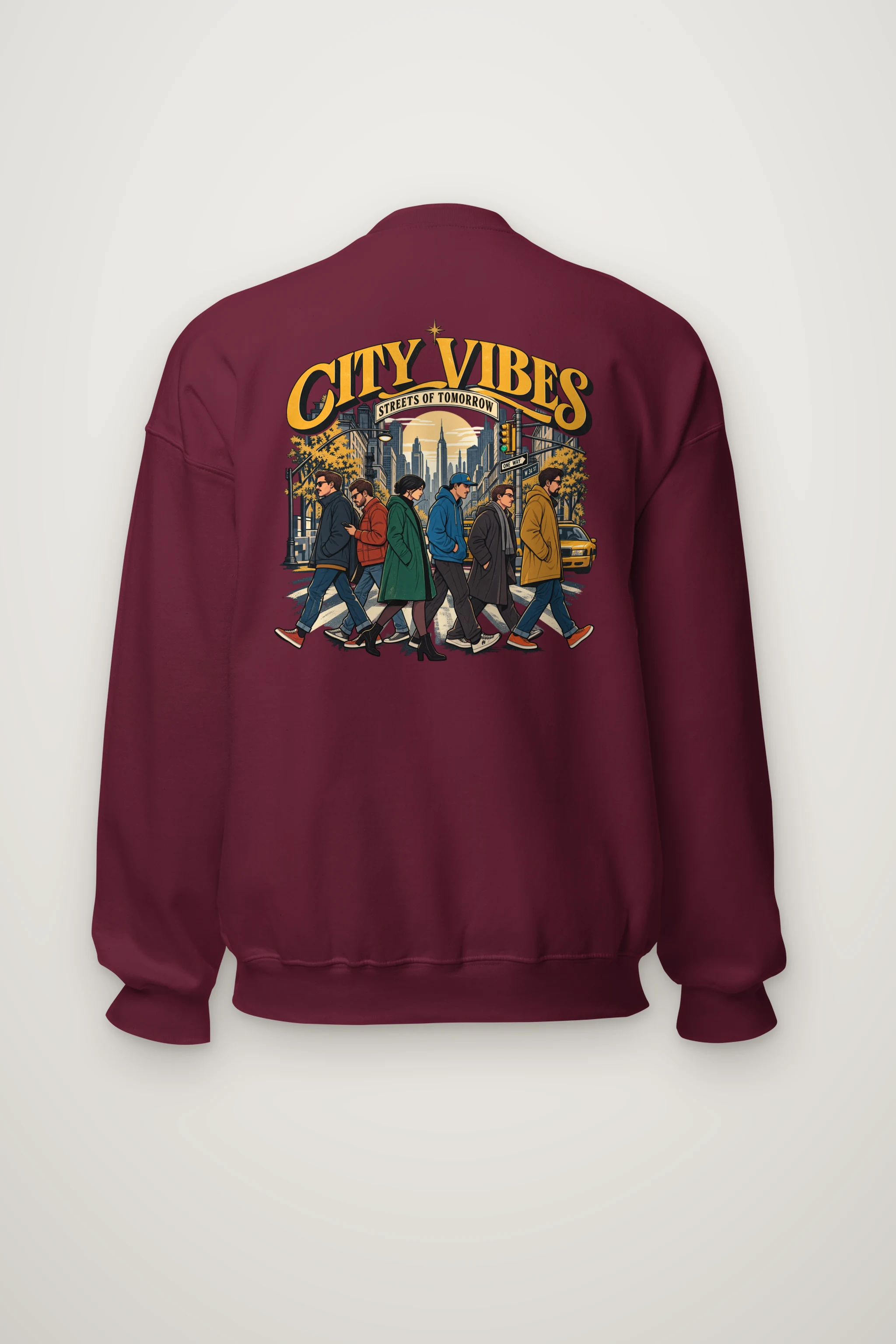 "Streets Of Tomorrow" Heavy Blend Unisex Crewneck Sweatshirt