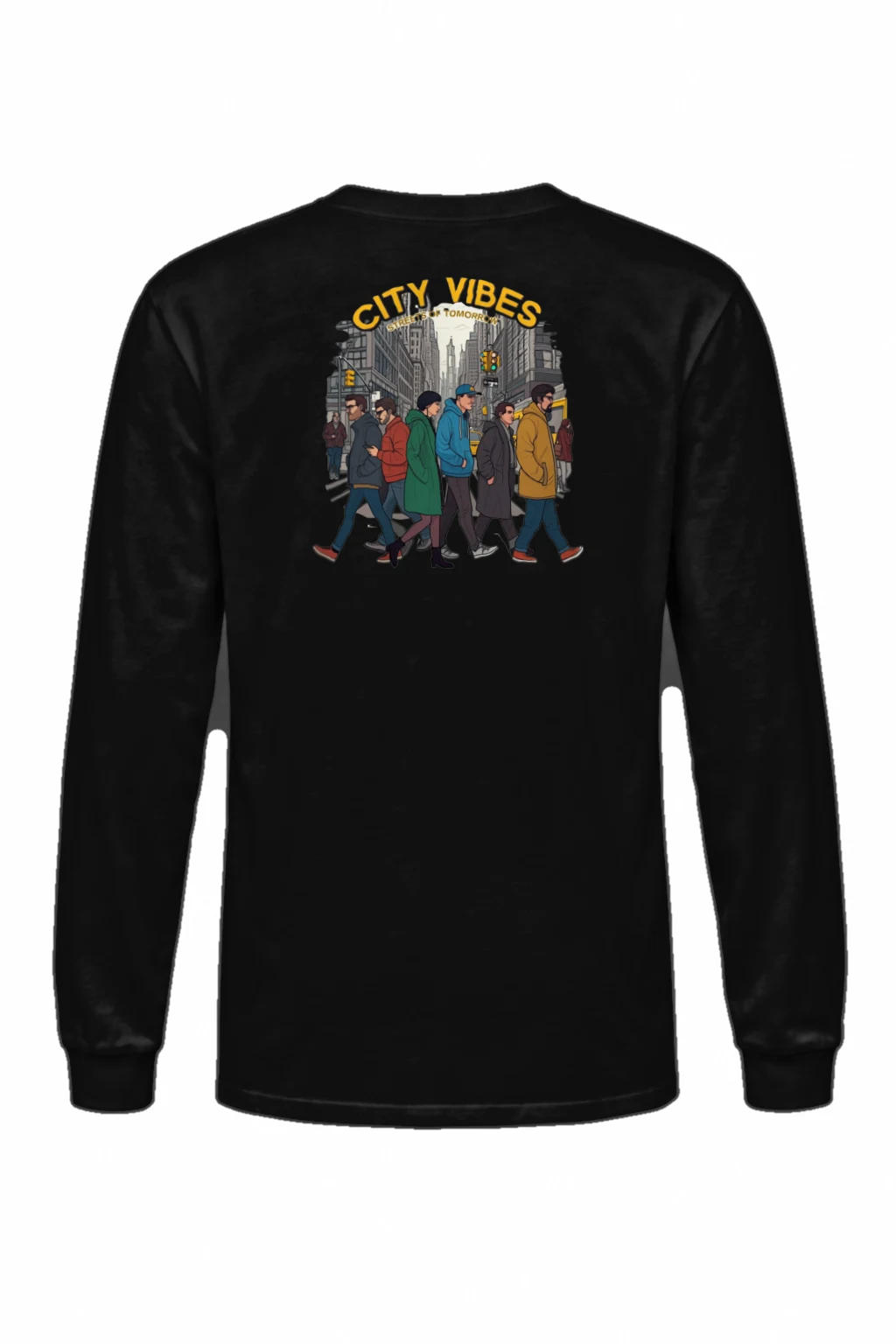 "Streets Of Tomorrow" Unisex Longsleeve T-shirt | Gildan 2400