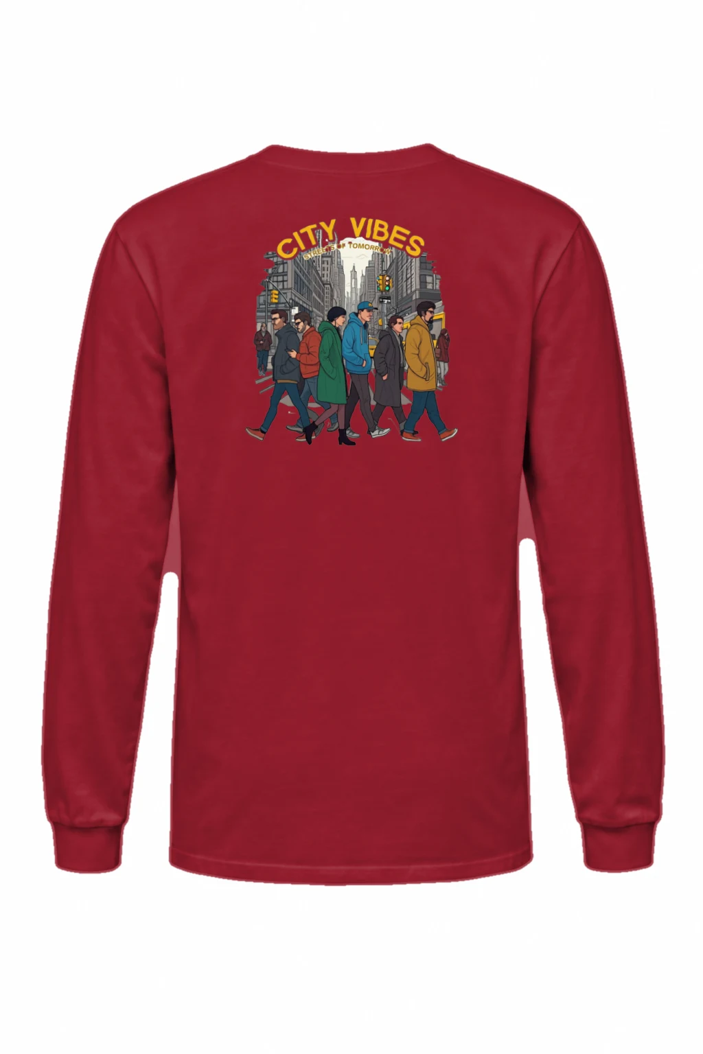 "Streets Of Tomorrow" Unisex Longsleeve T-shirt | Gildan 2400