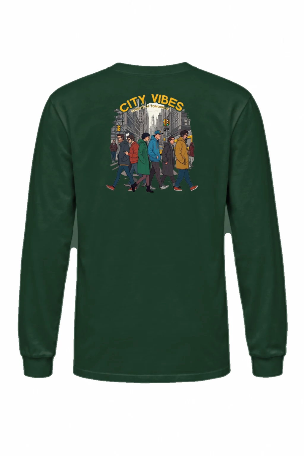 "Streets Of Tomorrow" Unisex Longsleeve T-shirt | Gildan 2400