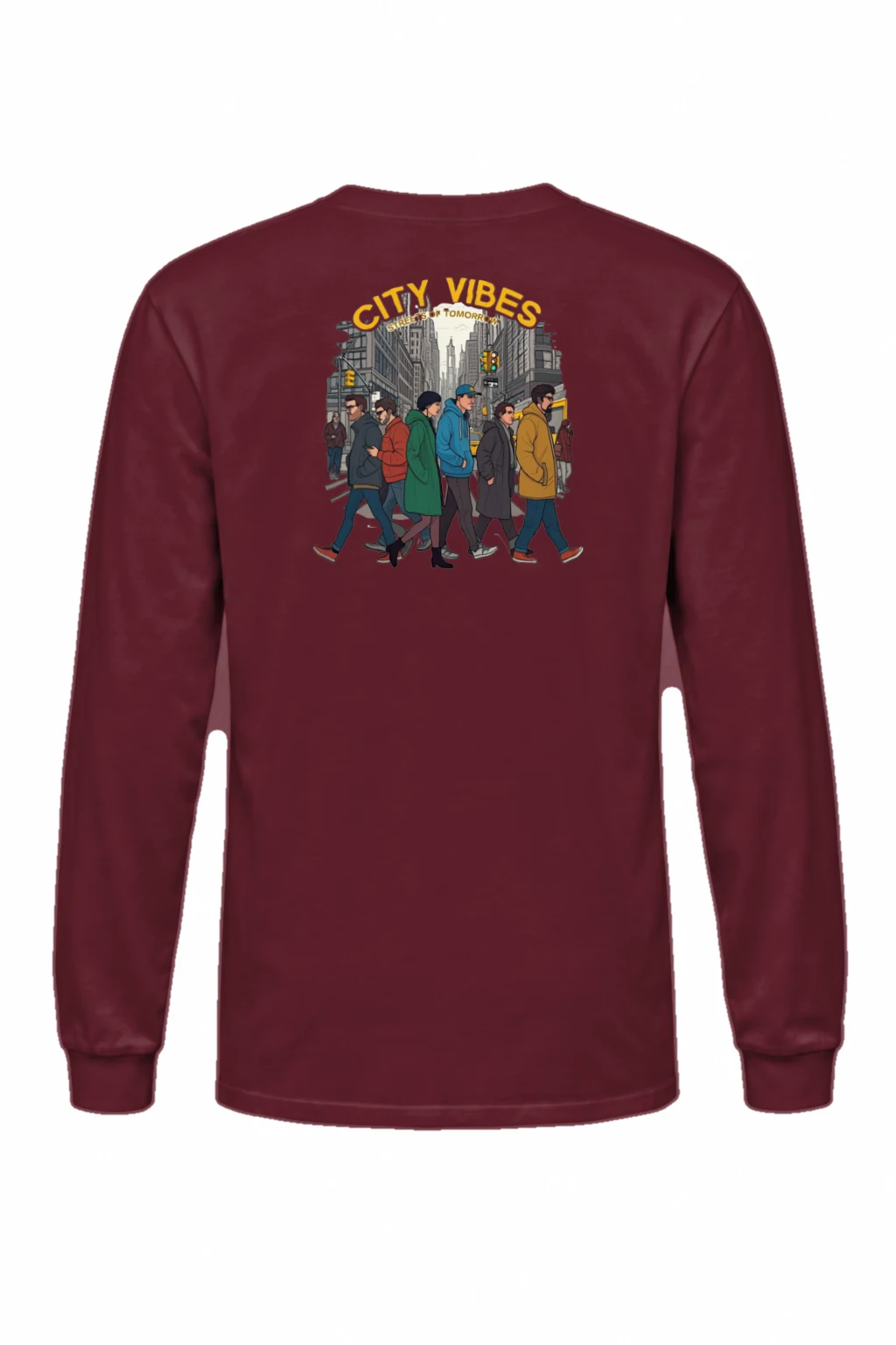 "Streets Of Tomorrow" Unisex Longsleeve T-shirt | Gildan 2400