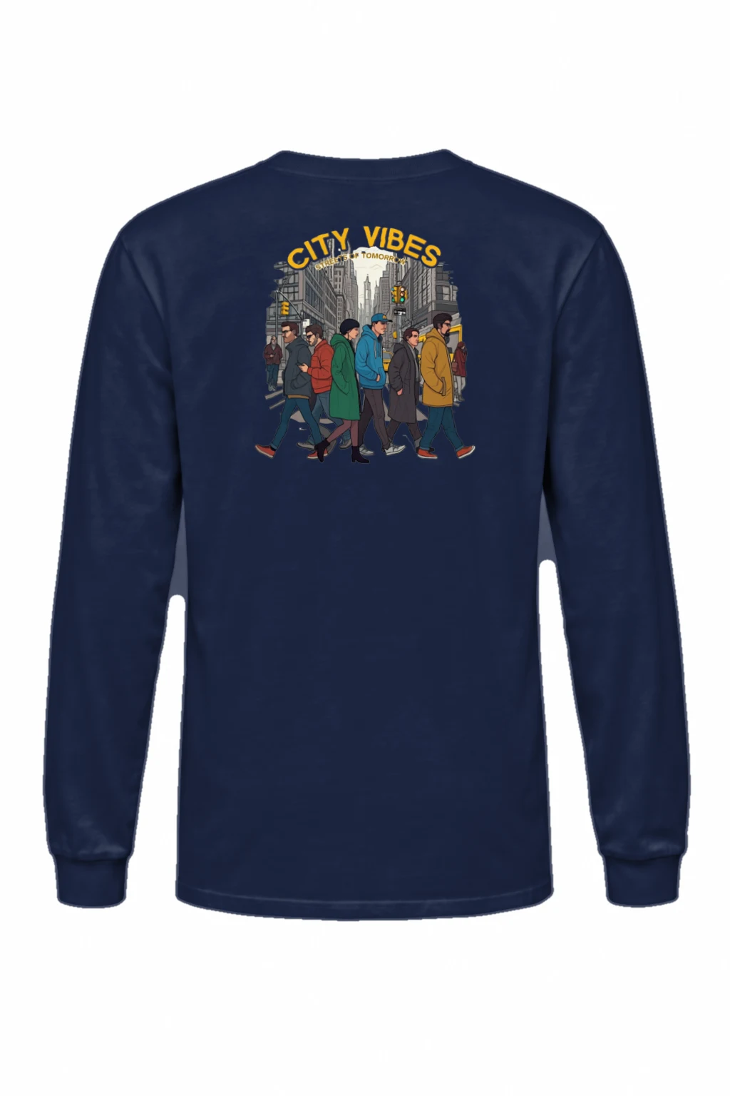 "Streets Of Tomorrow" Unisex Longsleeve T-shirt | Gildan 2400