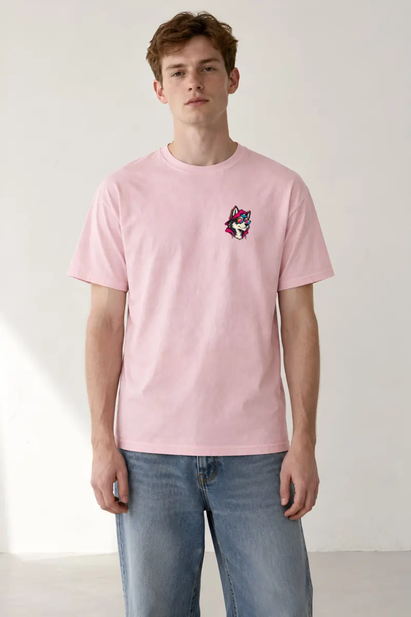 "Streetwear Wolf" Heavyweight Unisex Crewneck T-shirt