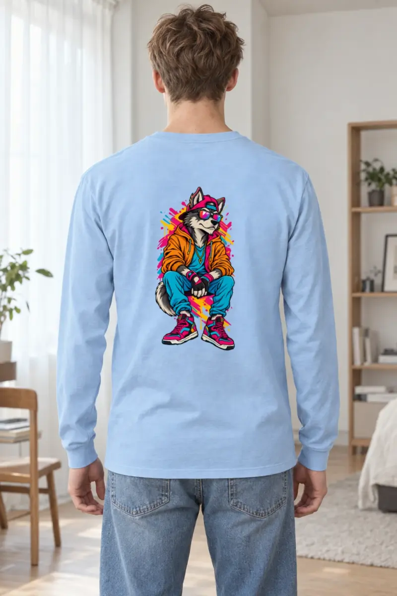 "Streetwear Wolf" Unisex Longsleeve T-shirt