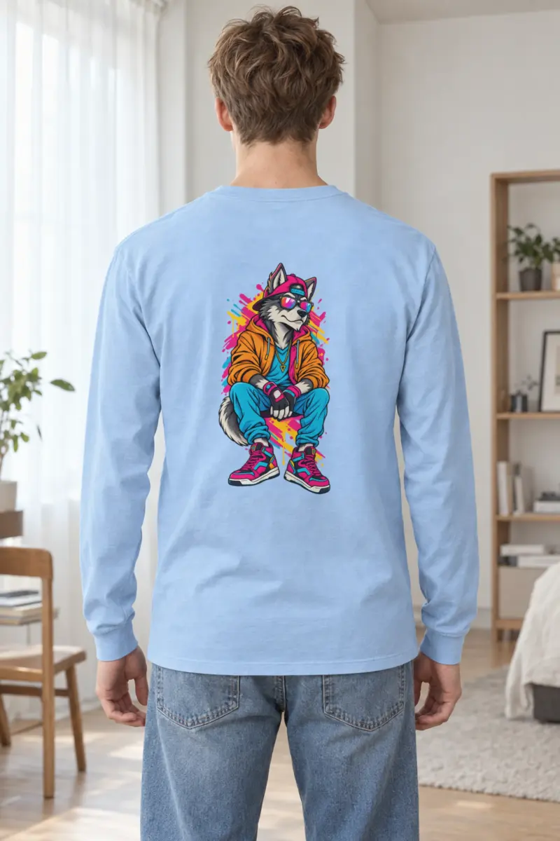 "Streetwear Wolf" Unisex Longsleeve T-shirt