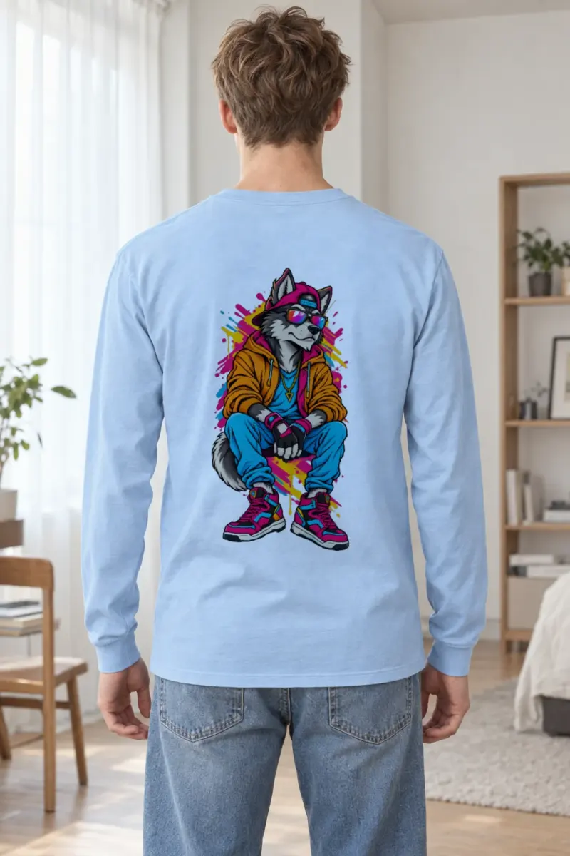 "Streetwear Wolf" Unisex Longsleeve T-shirt