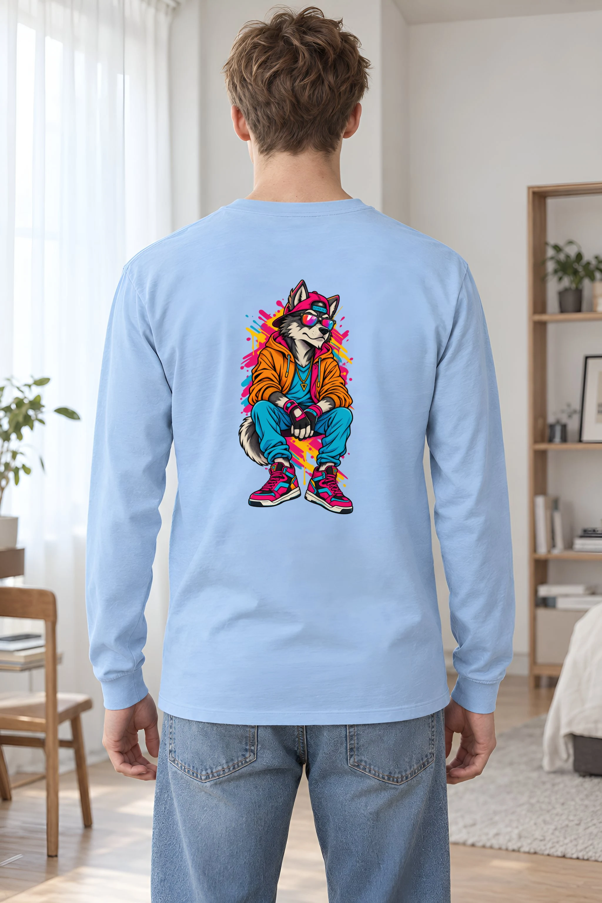 "Streetwear Wolf" Unisex Longsleeve T-shirt
