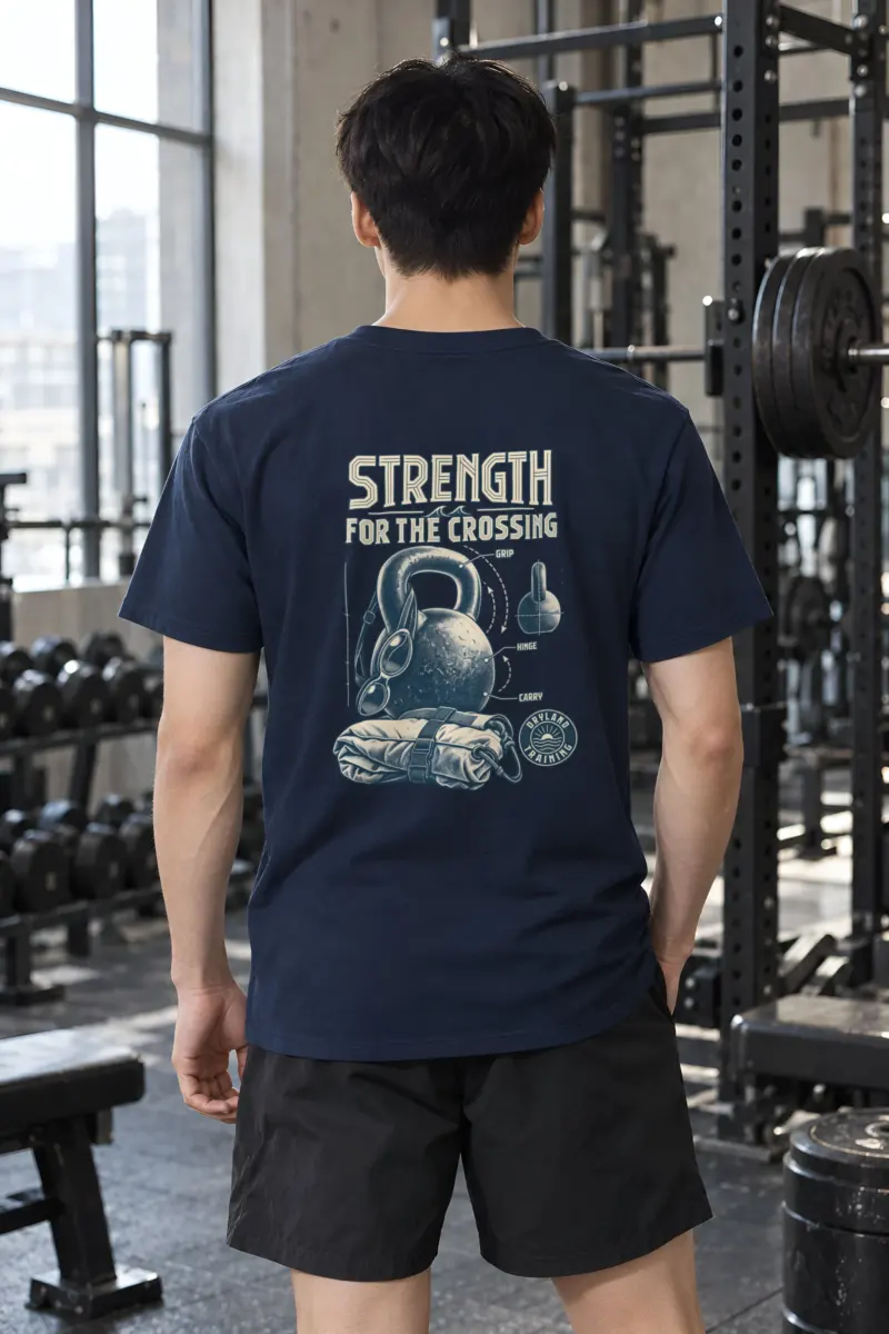 "Strength For The Crossing" Heavyweight Unisex Crewneck T-shirt