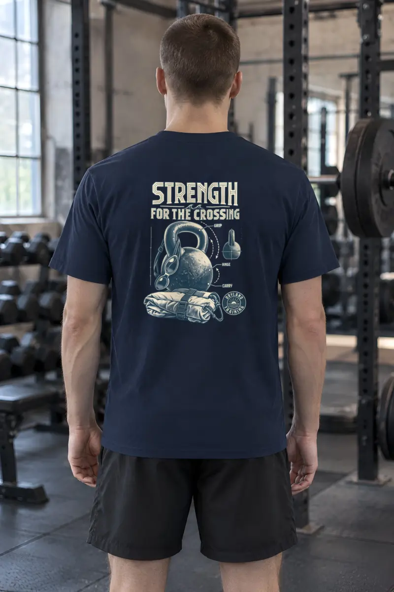 "Strength For The Crossing" Heavyweight Unisex Crewneck T-shirt