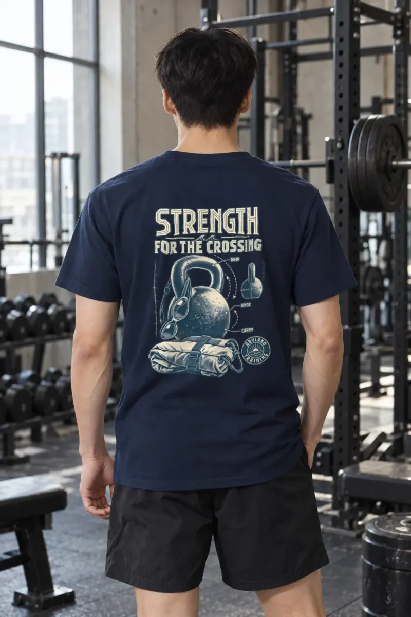 "Strength For The Crossing" Heavyweight Unisex Crewneck T-shirt