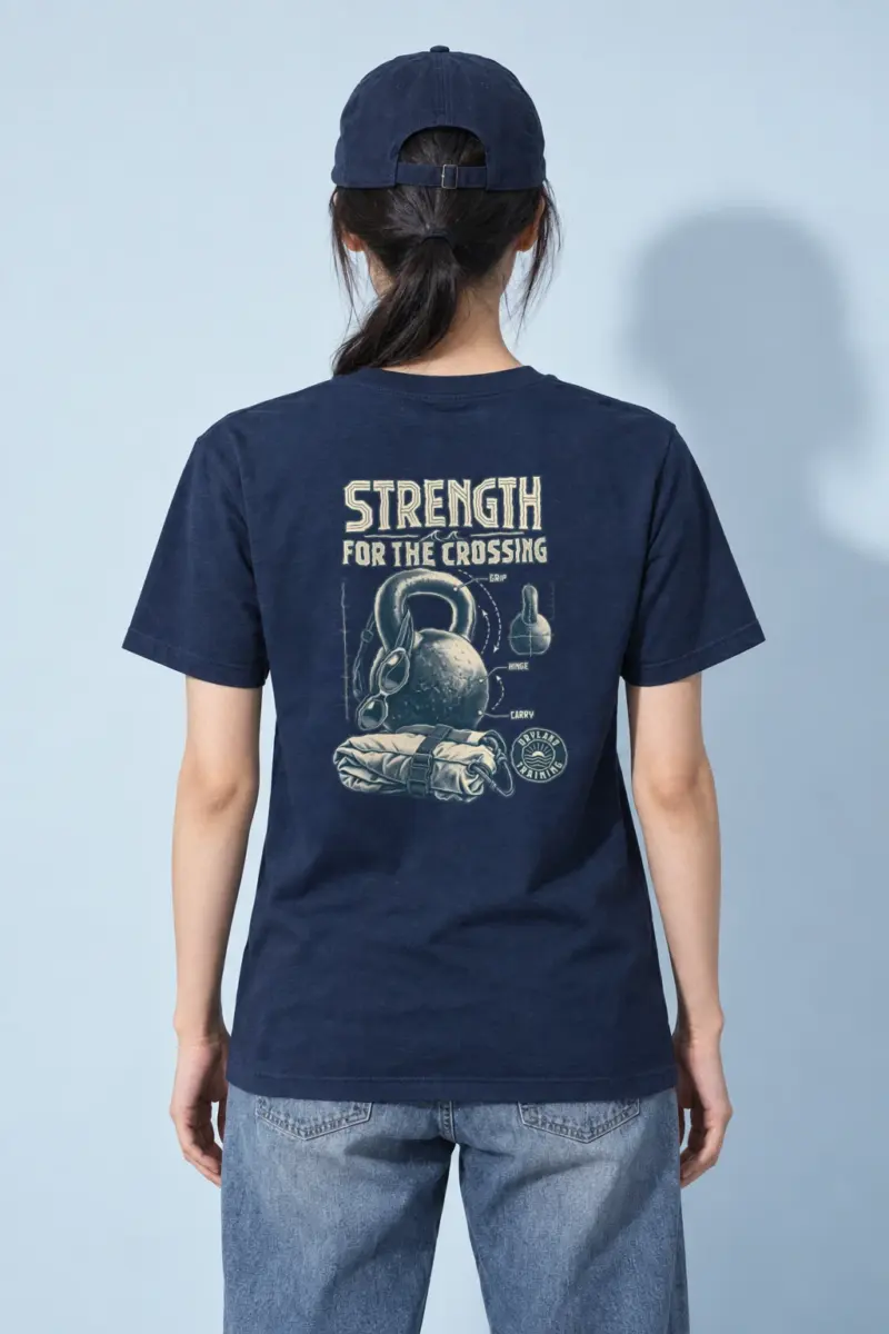 "Strength For The Crossing" Heavyweight Unisex Crewneck T-shirt