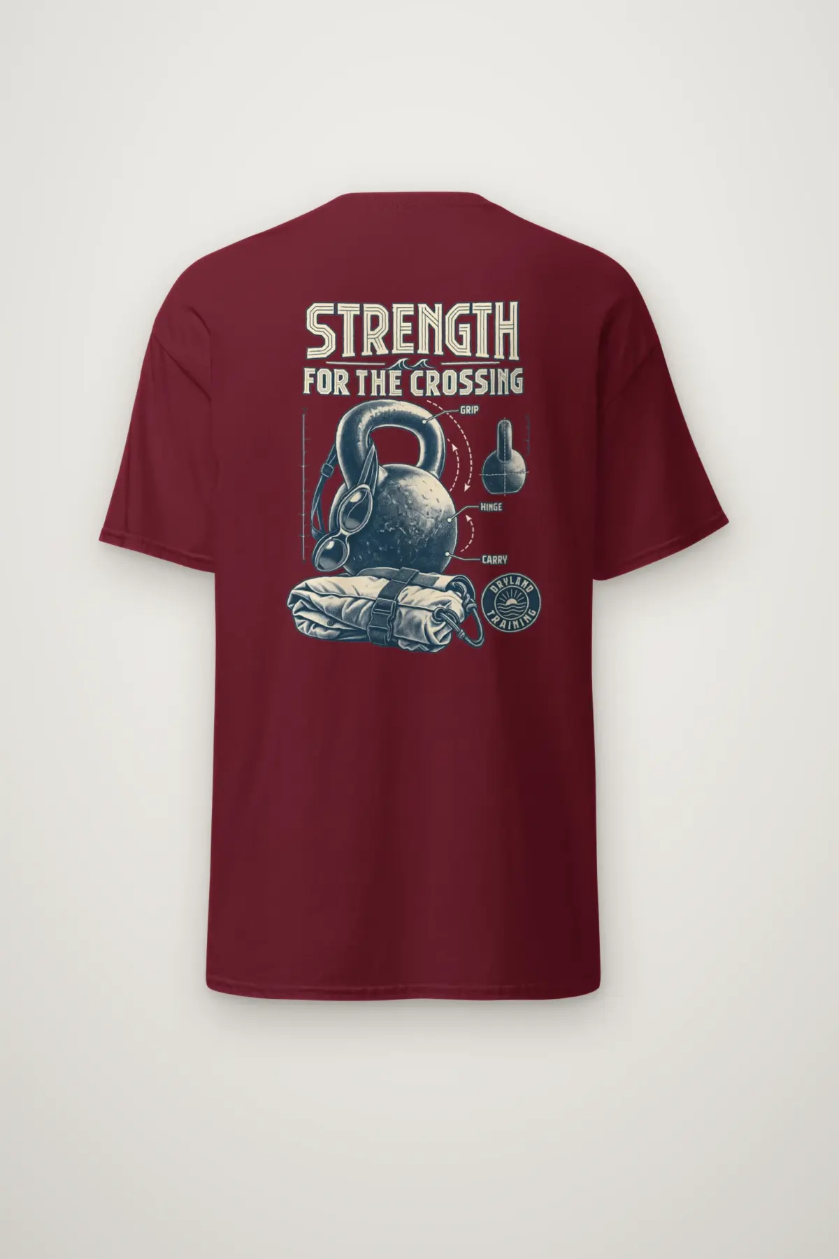 "Strength For The Crossing" Heavyweight Unisex Crewneck T-shirt