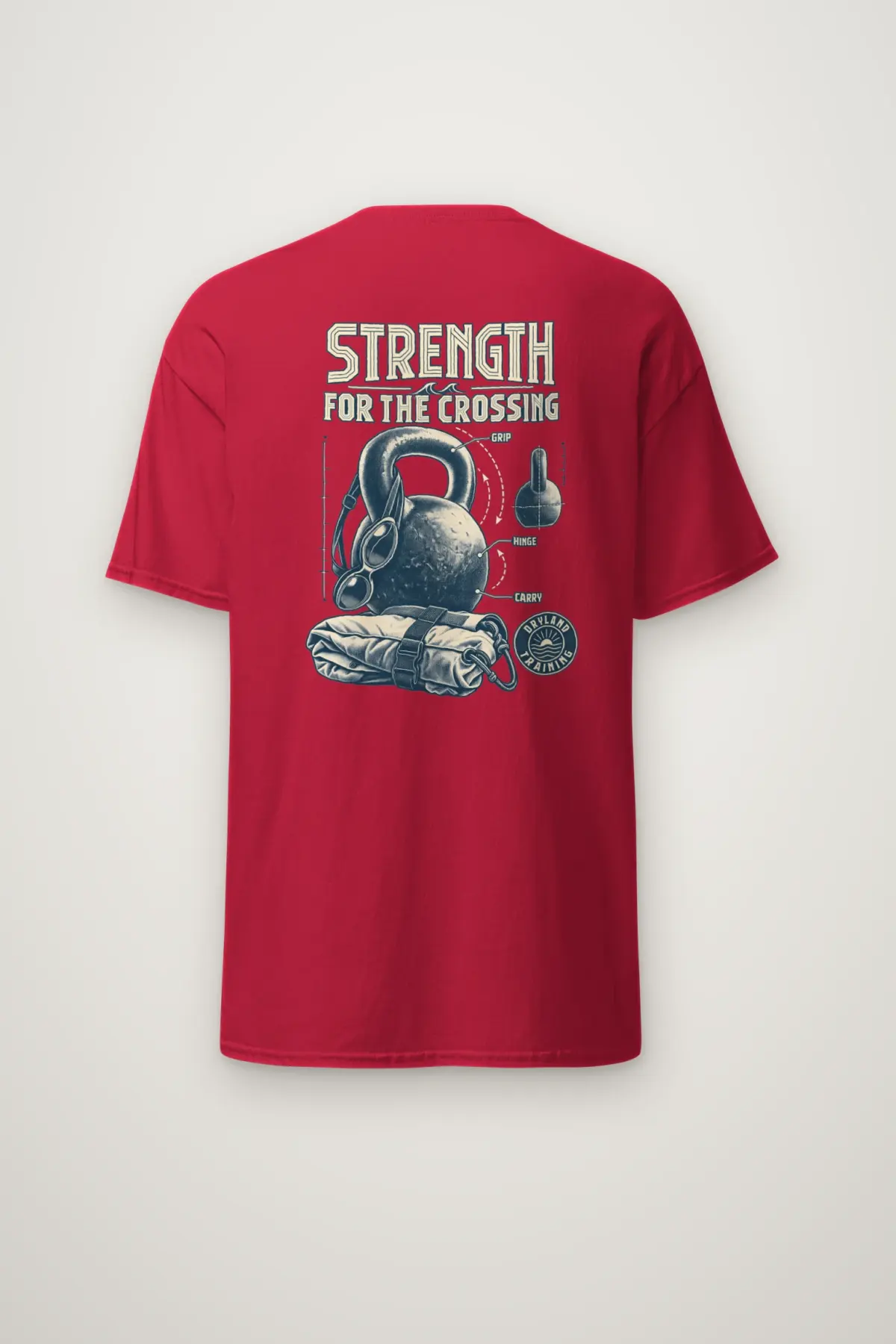 "Strength For The Crossing" Heavyweight Unisex Crewneck T-shirt