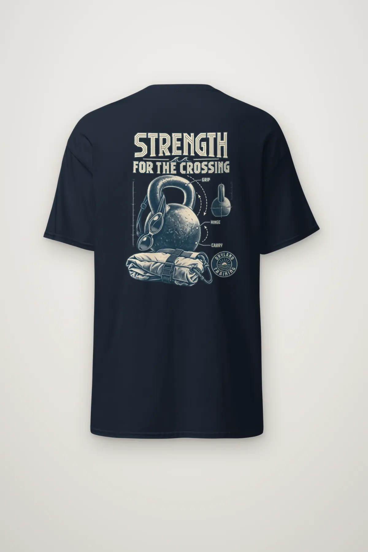 "Strength For The Crossing" Heavyweight Unisex Crewneck T-shirt