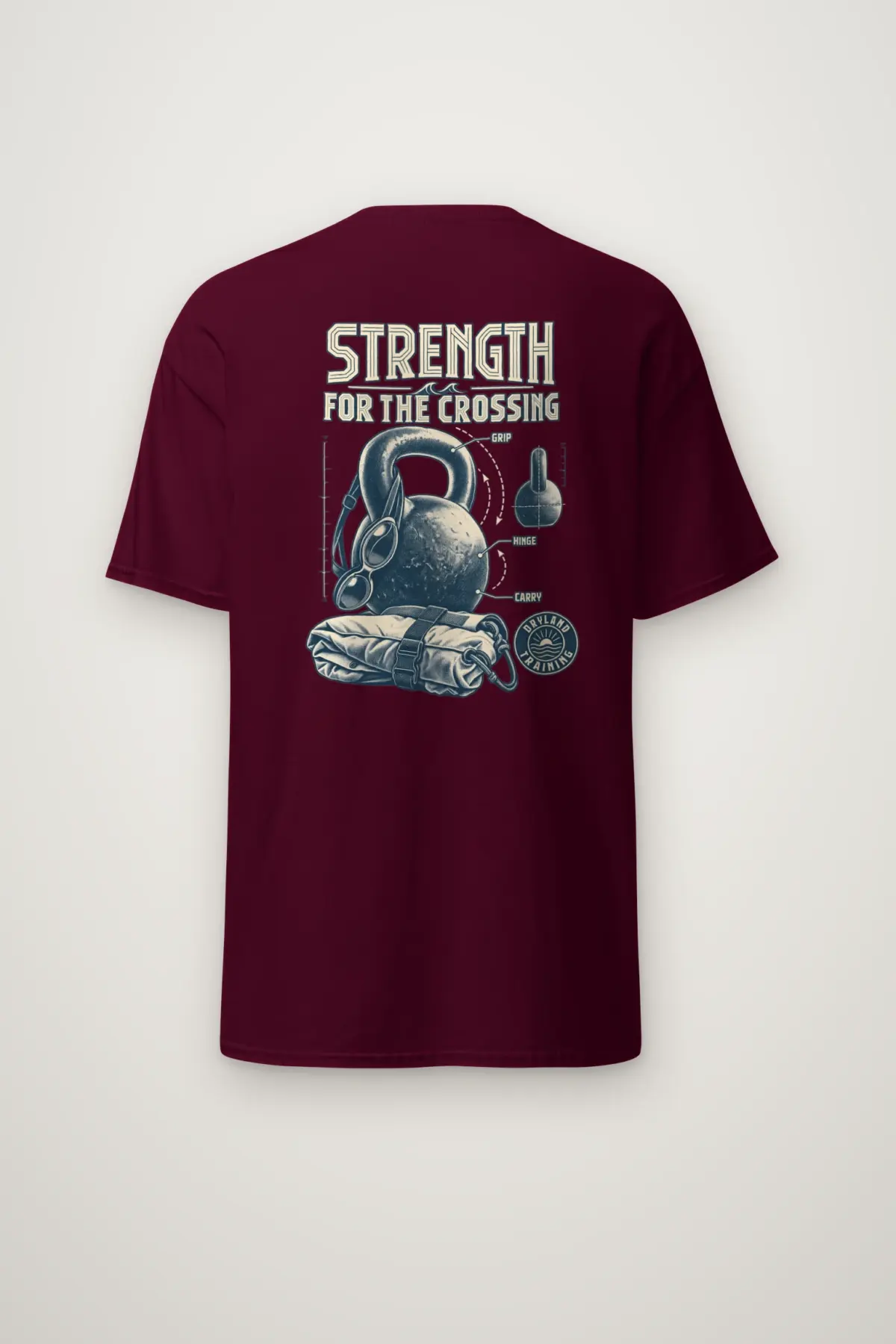 "Strength For The Crossing" Heavyweight Unisex Crewneck T-shirt