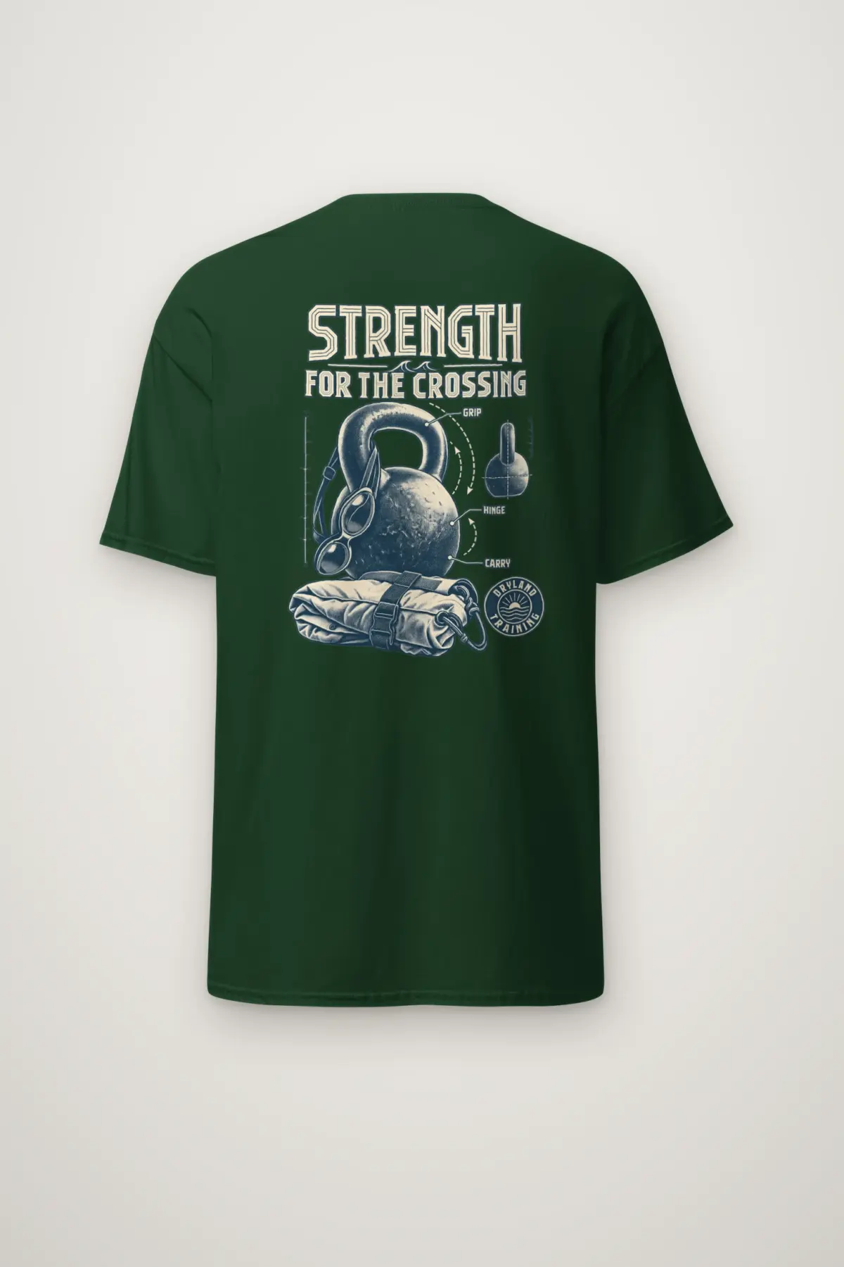 "Strength For The Crossing" Heavyweight Unisex Crewneck T-shirt