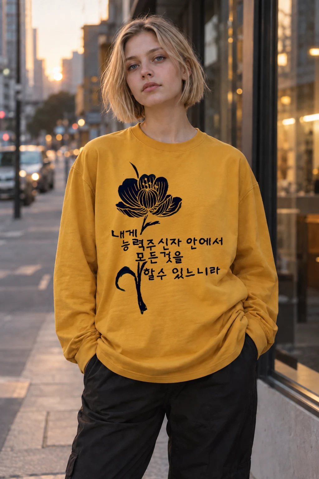 "Strength In Bloom" Unisex Longsleeve T-shirt | Gildan 2400