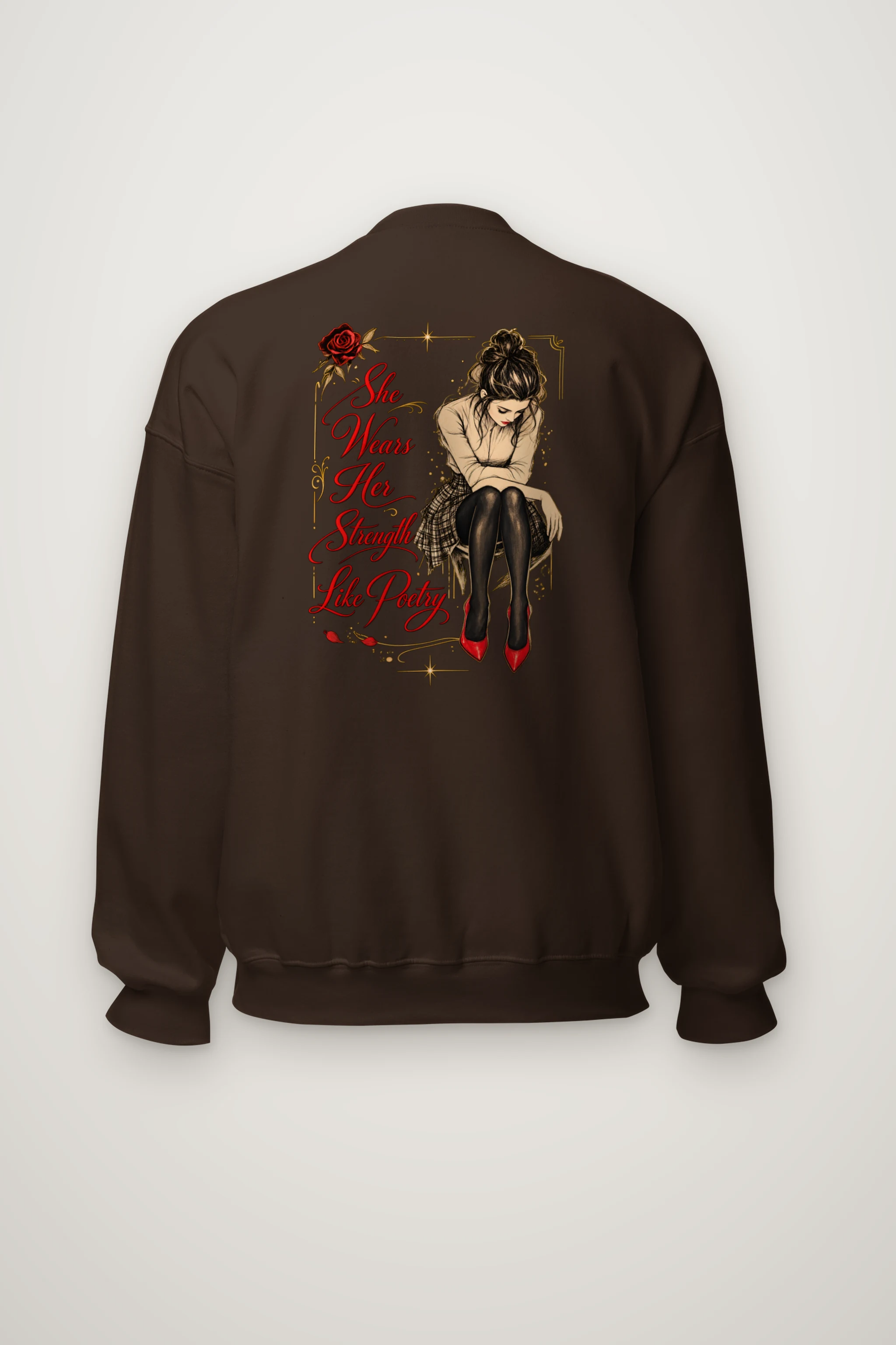 "Strength Like Poetry" Heavy Blend Unisex Crewneck Sweatshirt