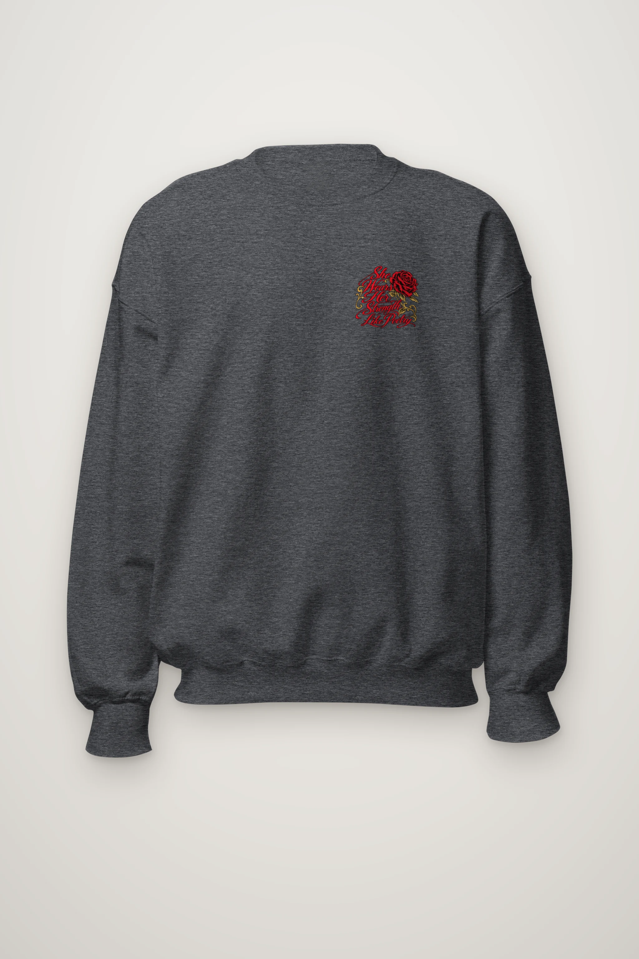 "Strength Like Poetry" Heavy Blend Unisex Crewneck Sweatshirt