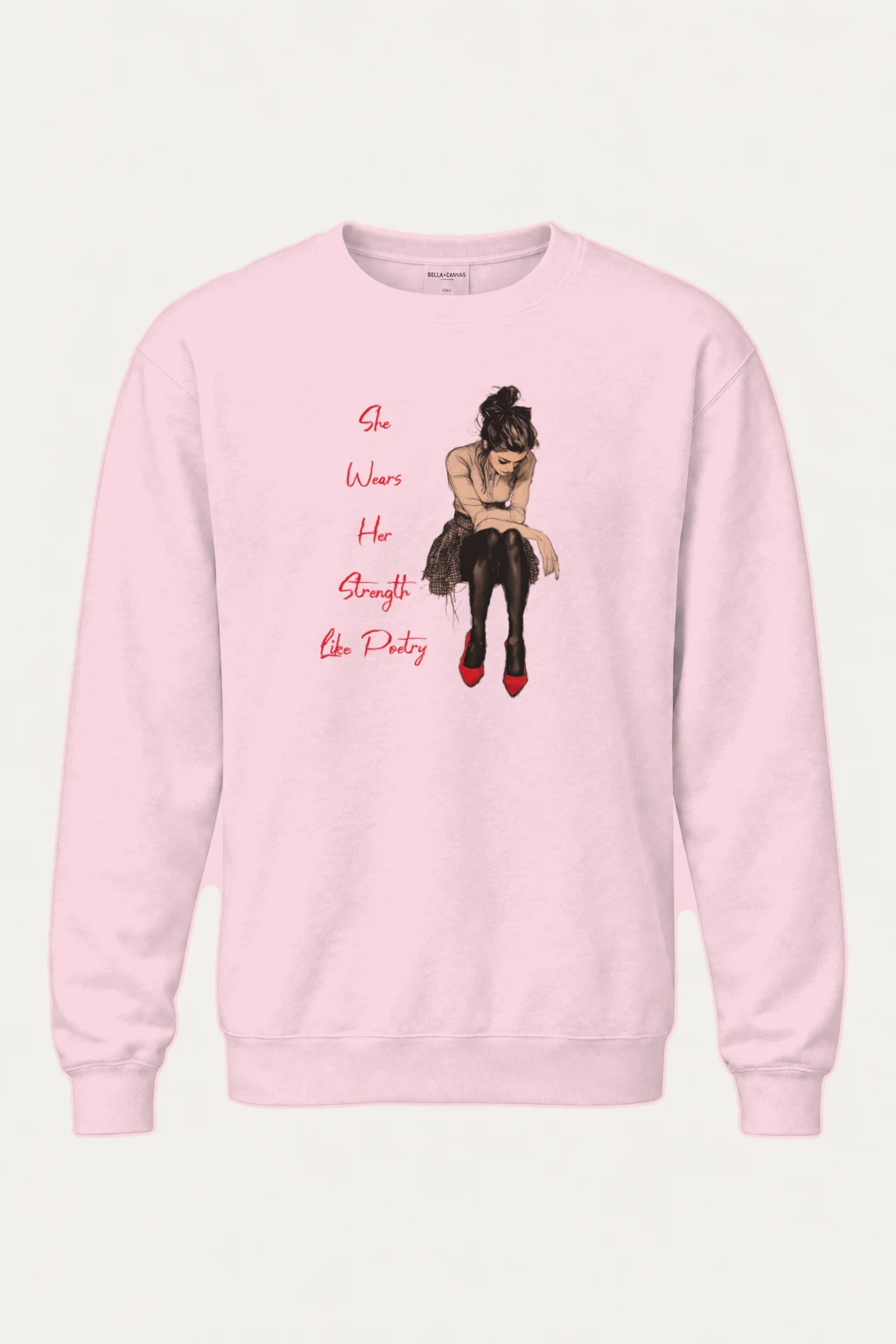 "Strength Like Poetry" Heavy Blend Unisex Crewneck Sweatshirt | Gildan 18000