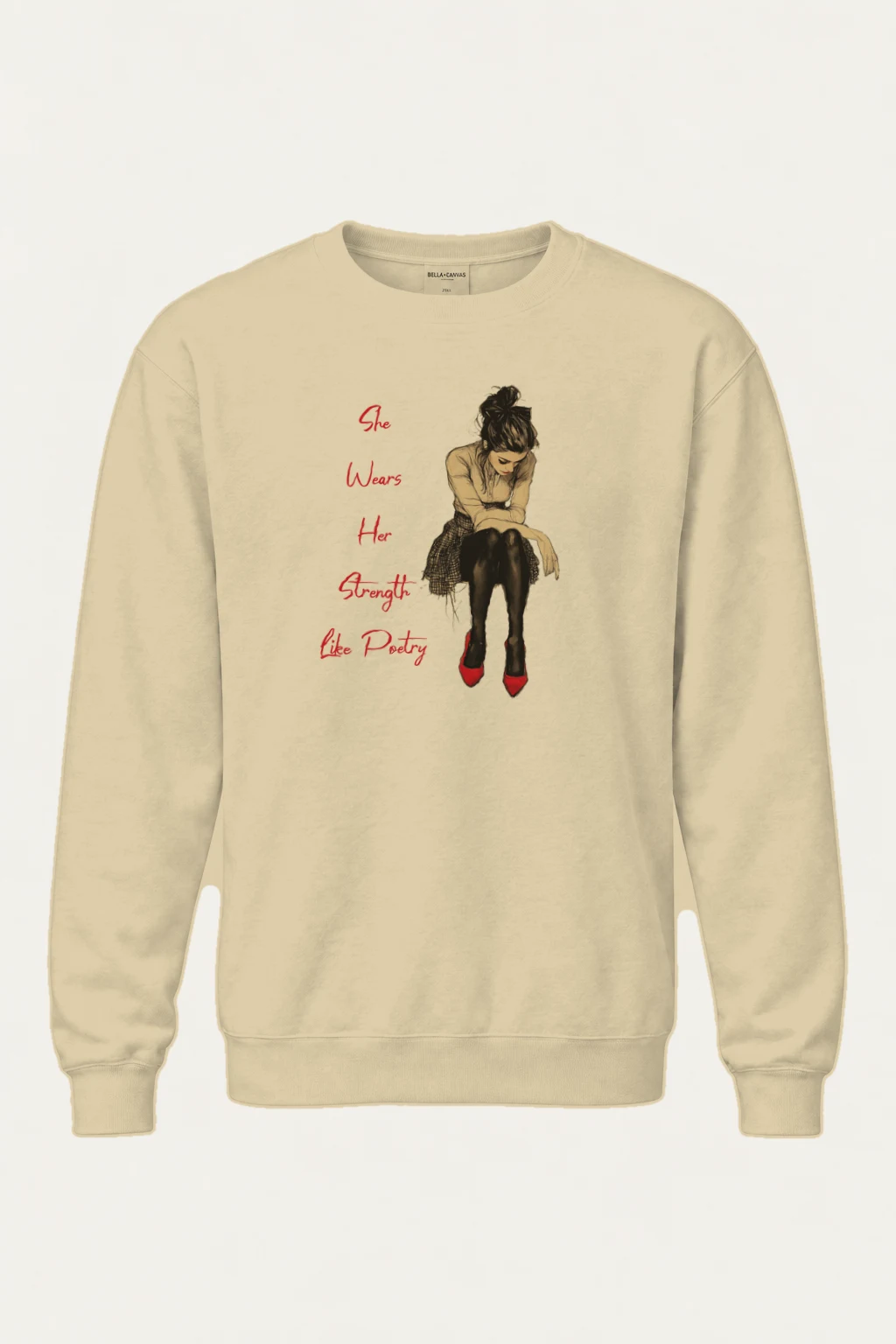 "Strength Like Poetry" Heavy Blend Unisex Crewneck Sweatshirt | Gildan 18000